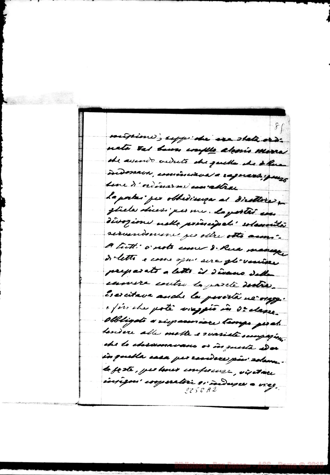 Fotogramma A 2 — Rinetti Giuseppe, SDB: «Memorie biografiche di D. Rua»