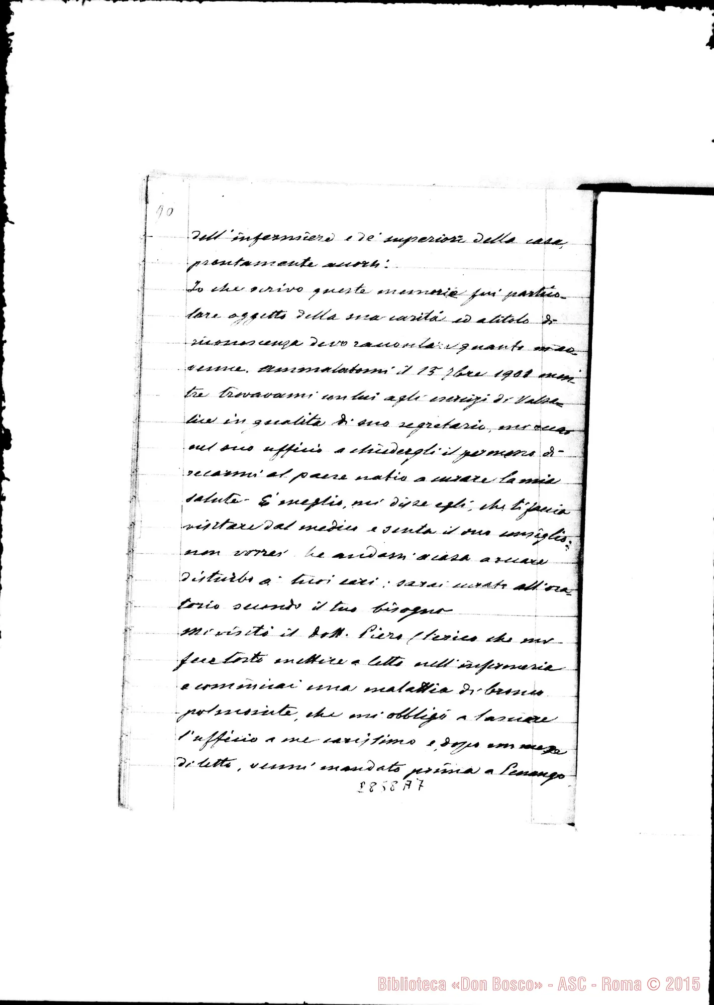 Fotogramma A 7 — Rinetti Giuseppe, SDB: «Memorie biografiche di D. Rua»