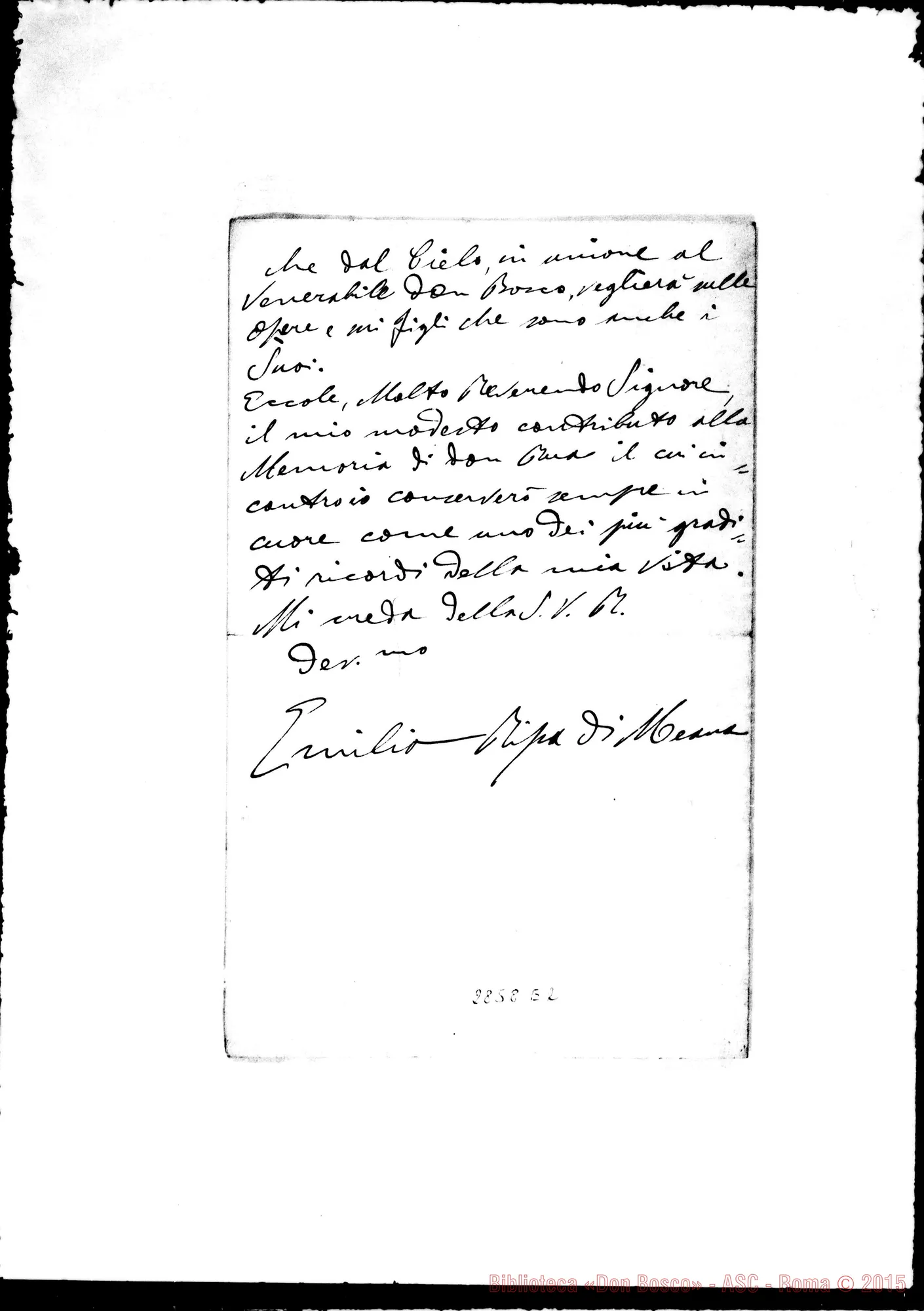 Fotogramma E 2 — Ripa Emilio: Lettera A D. Rinaldi. Torino, 18-06-1910