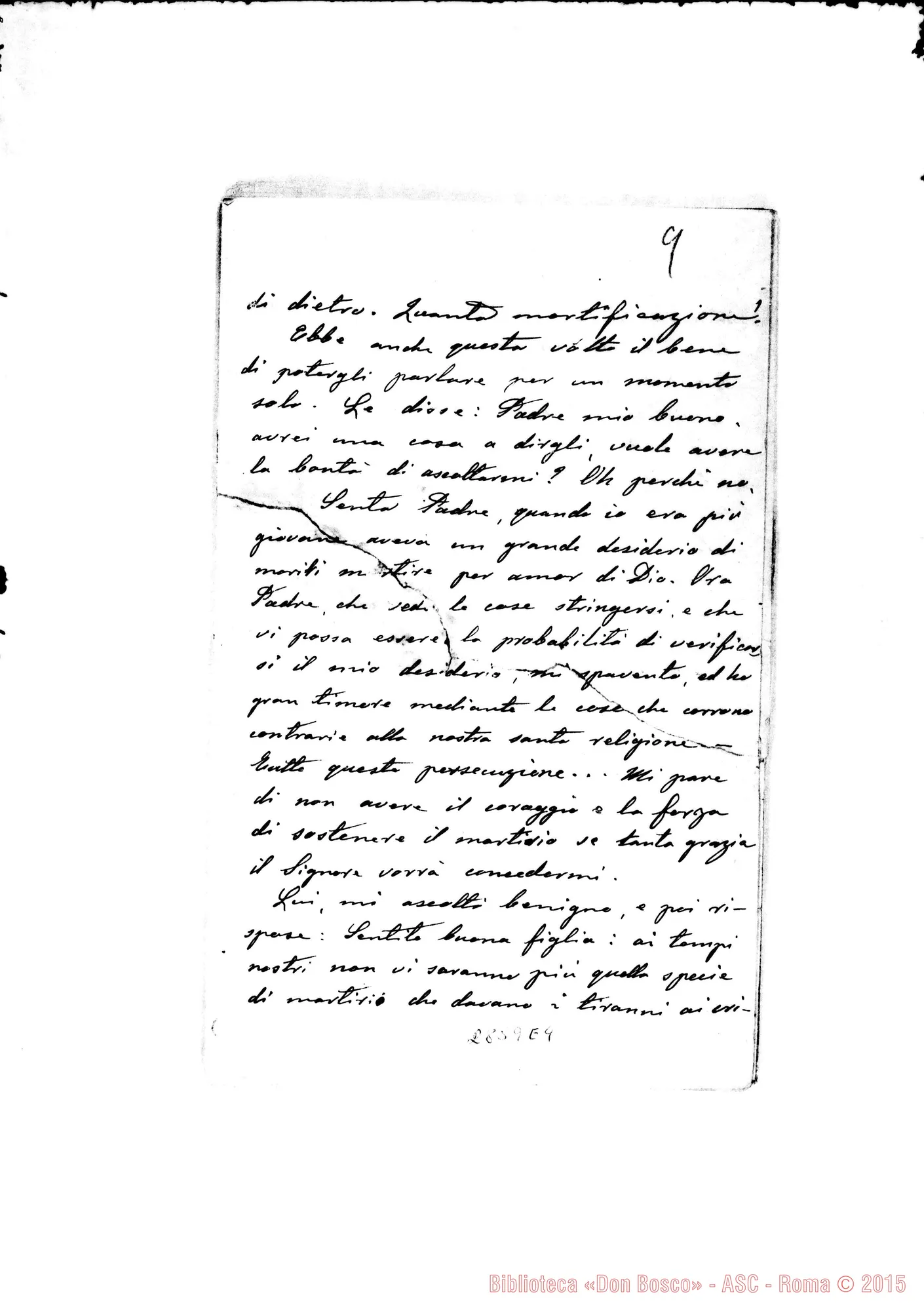 Fotogramma E 4 — Memorie del Venerato Sig. D. Rua