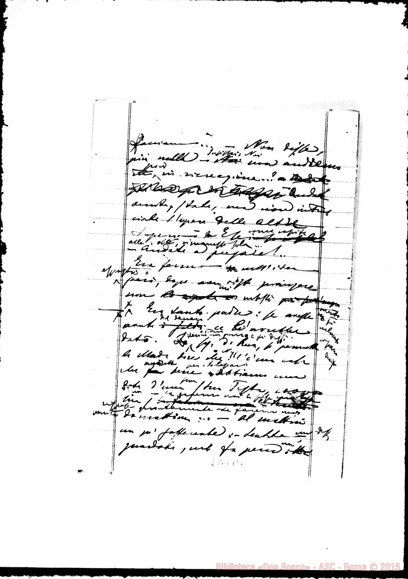 Fotogramma B 6 — Sorbone Enrichetta, suora FMA: Testimonianza su D. Rua