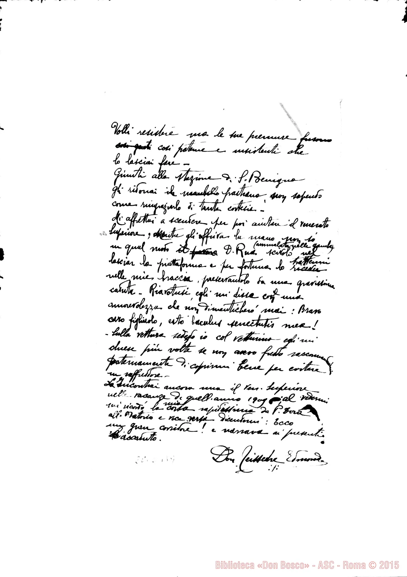 Fotogramma B 9 — Teissedre Edmondo, sac.: Ricordo di D. Rua