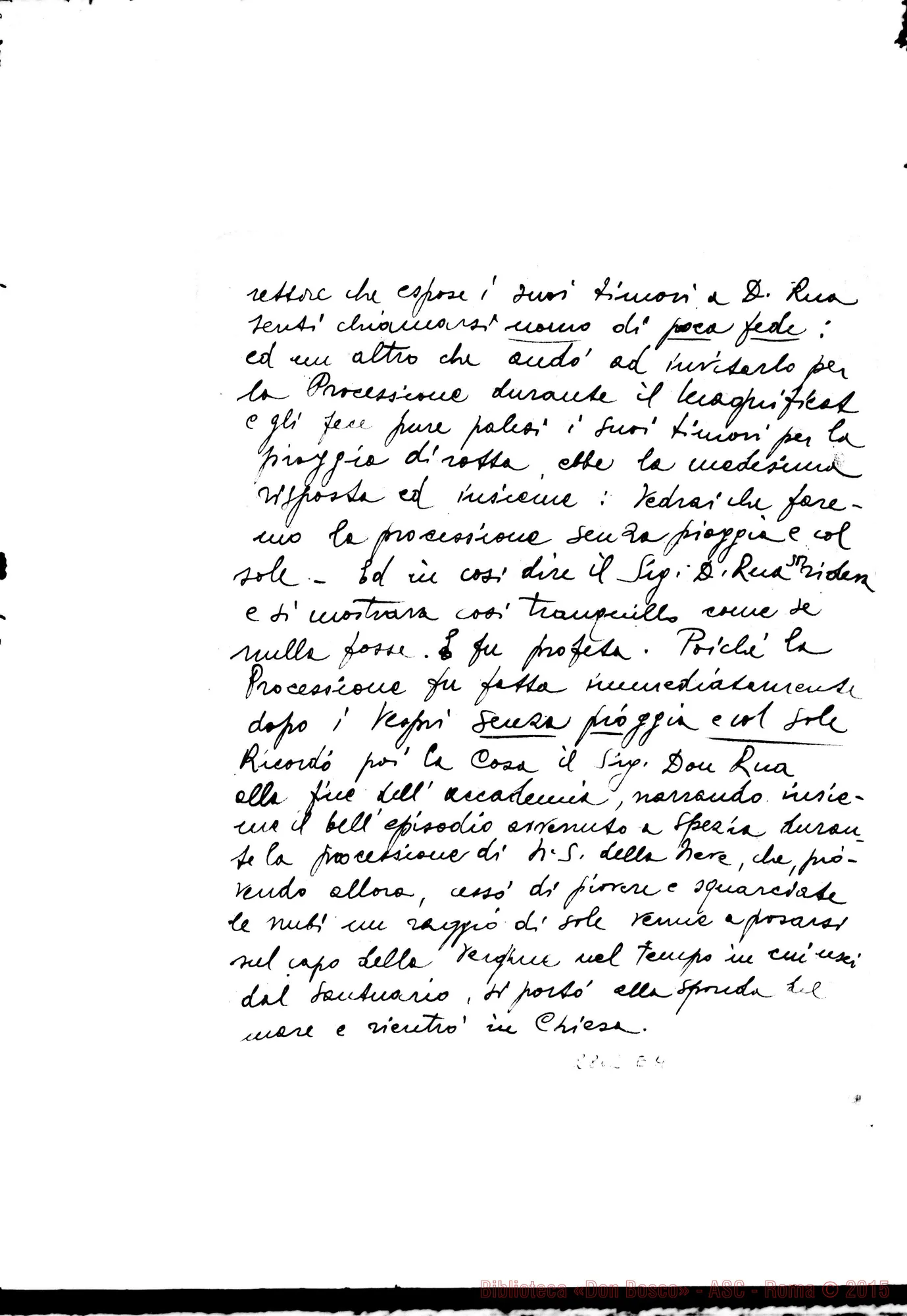 Fotogramma E 4 — Terrone Luigi, SDB: Cenni su D. Rua