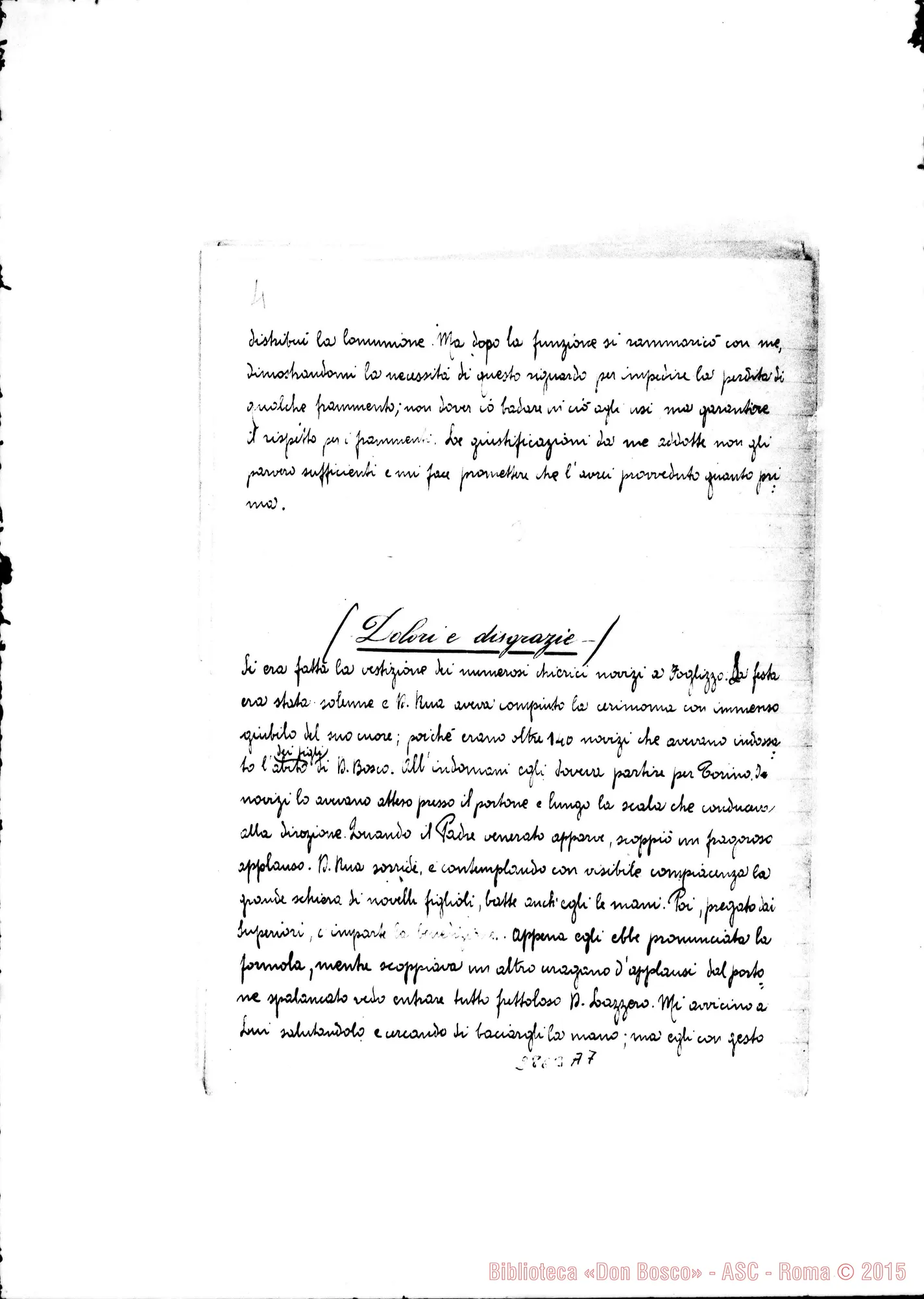 Fotogramma A 7 — Appunti di ricordi personali