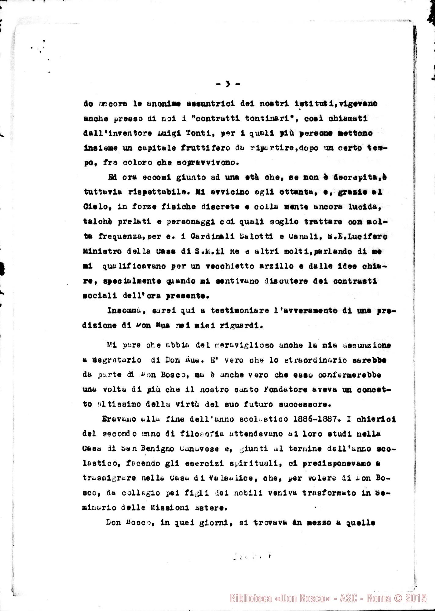 Fotogramma C 7 — Tomasetti Francesco, SDB: Lettera A D. Ceria, su D. Rua