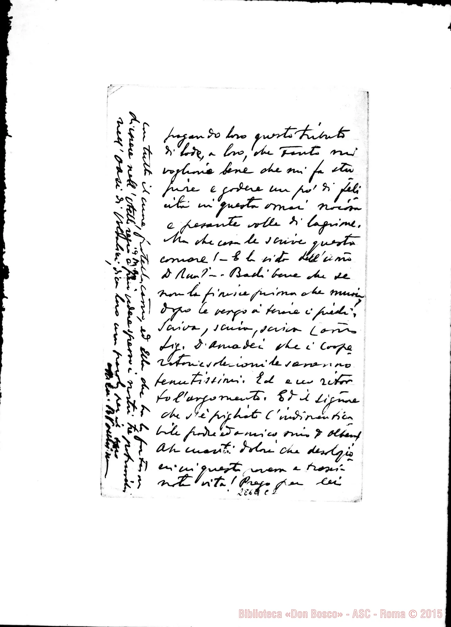 Fotogramma C 2 — Vacchina Bernardo, SDB: Lettera A D. Amadei. Boca, 12-11-1921