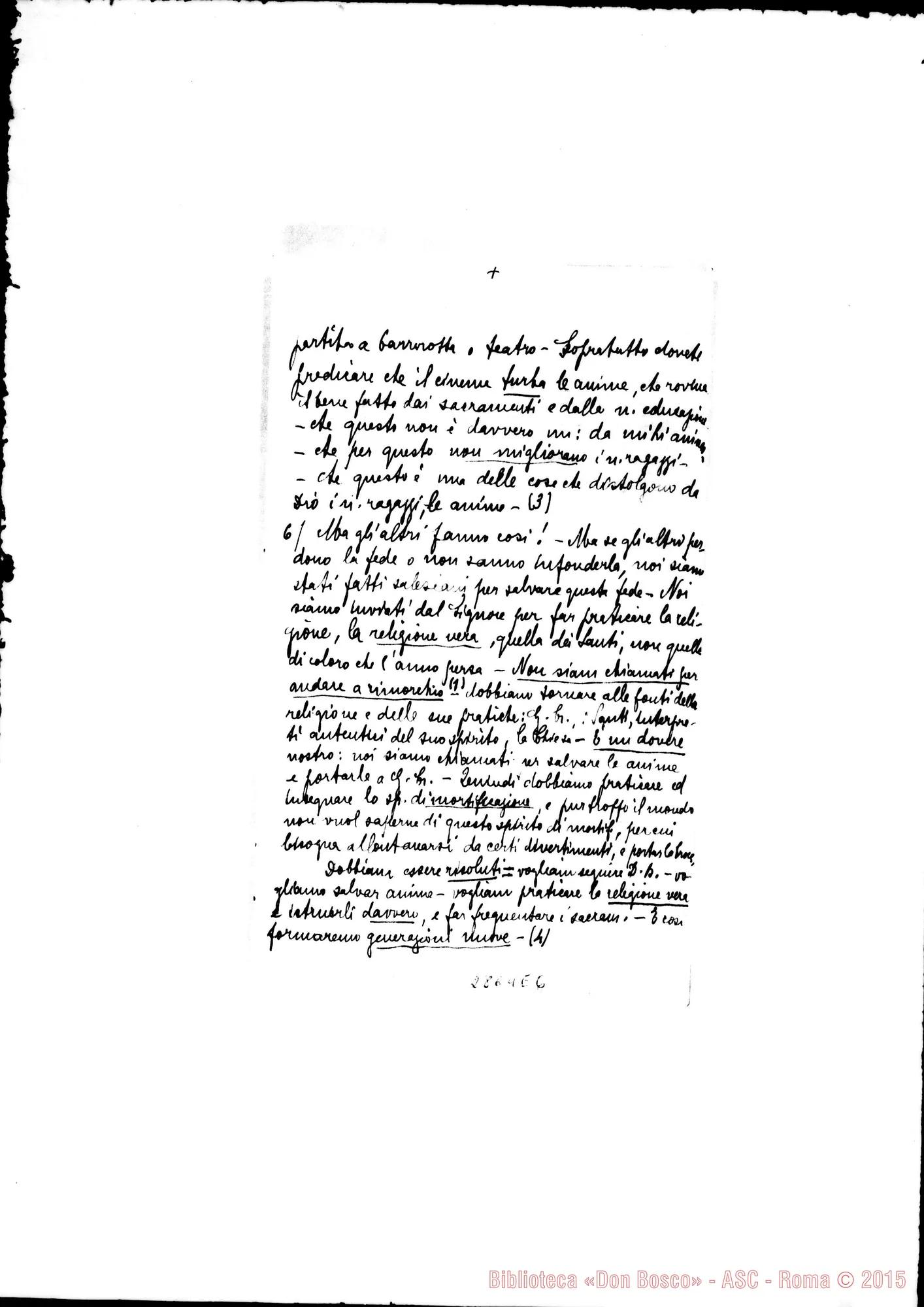 Fotogramma E 6 — Vespignani Giuseppe, SDB: Ricordi