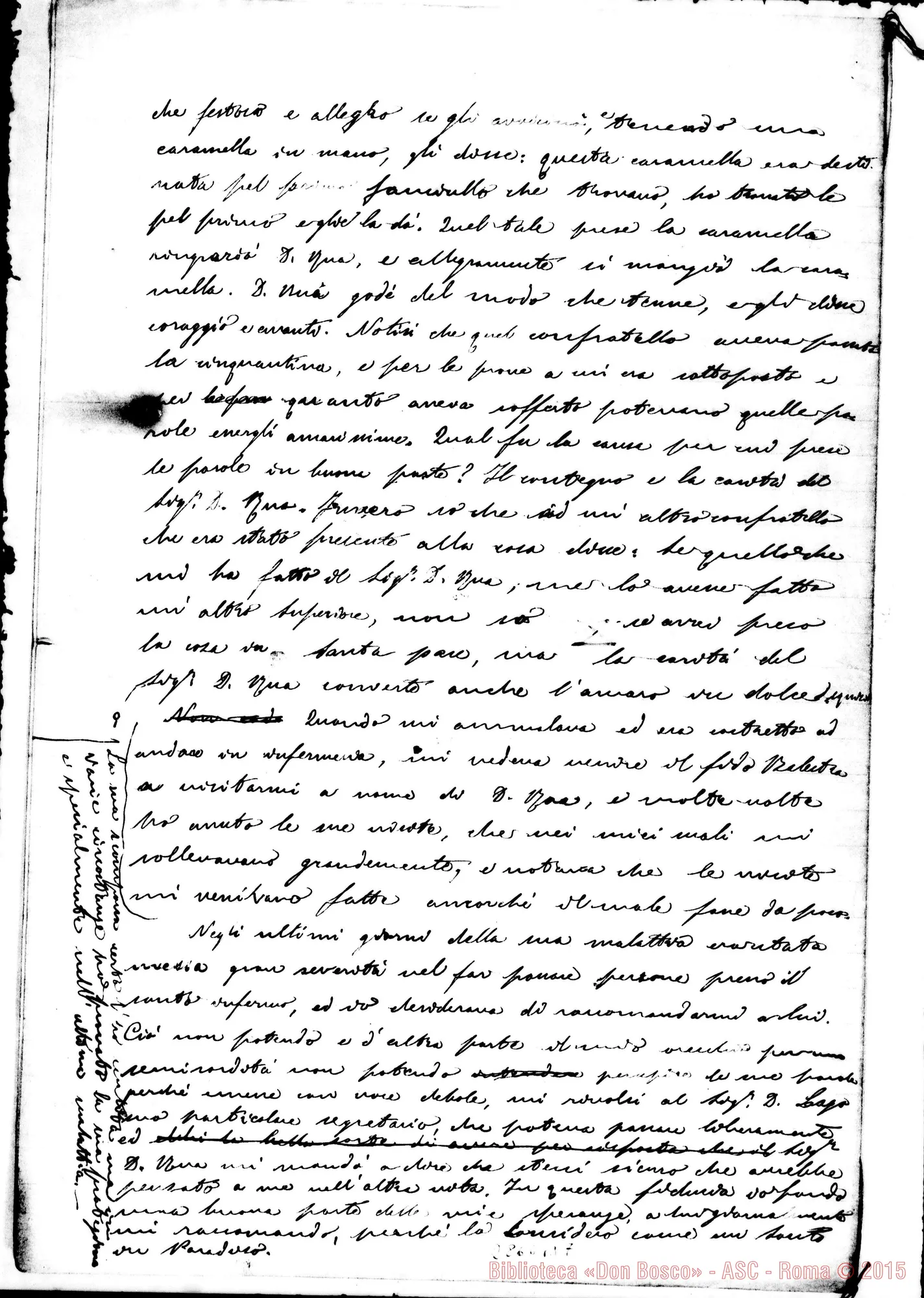 Fotogramma B 7 — Memorie relative al Sig. D. Rua