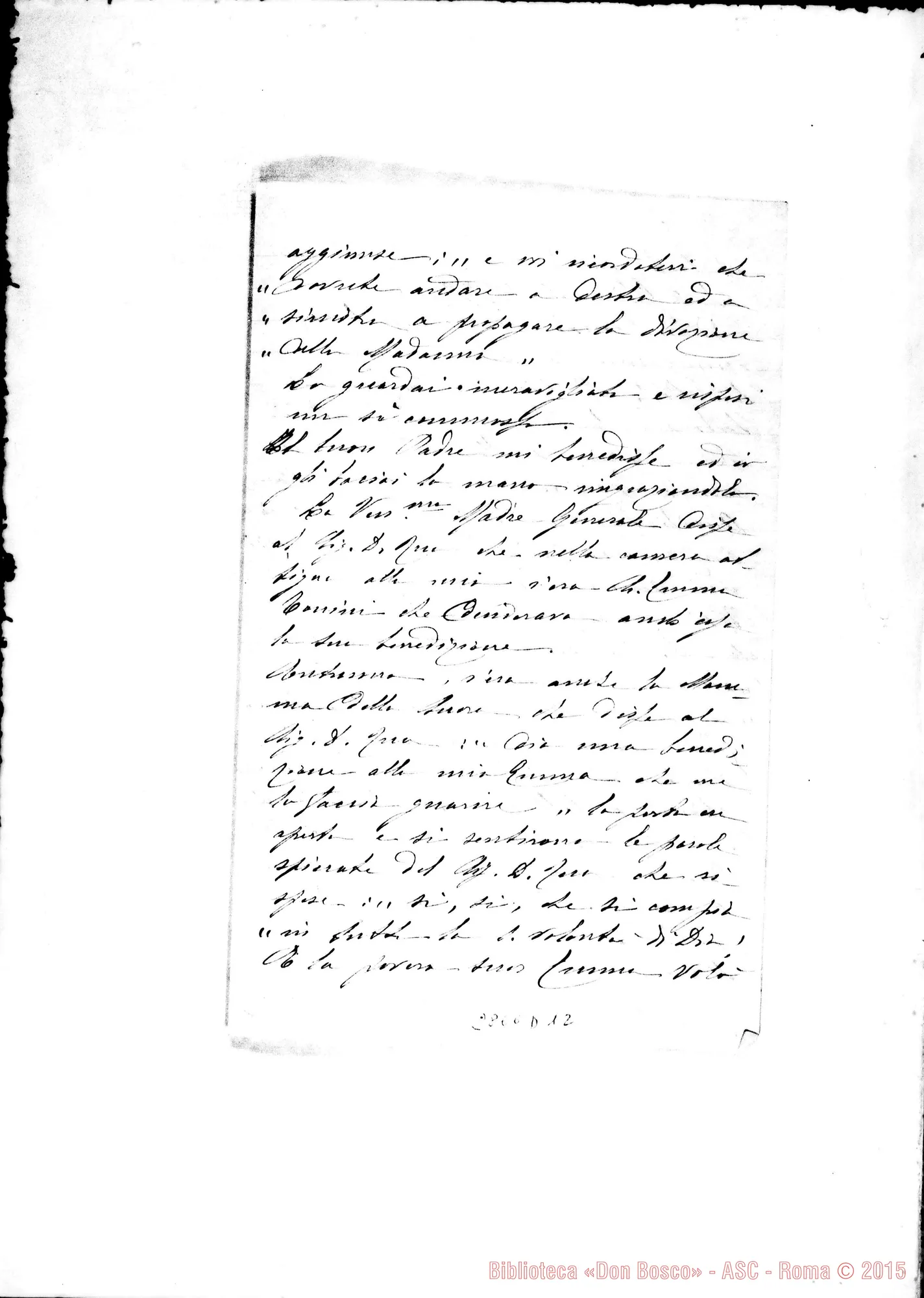 Fotogramma D 12 — Armelonghi. Madre Clelia, FMA: I medici non riescono A curare un cardiopalma
