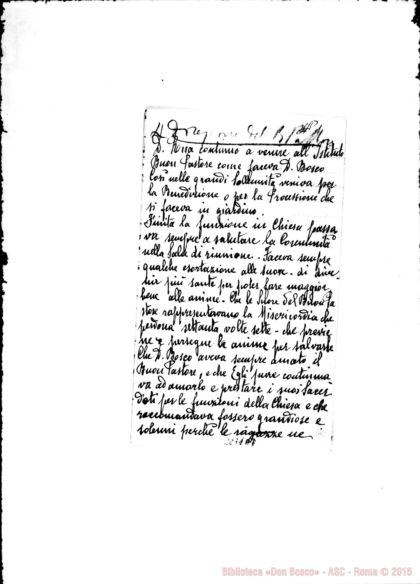 Fotogramma E 7 — D. Rua nell'istituto del Buon Pastore