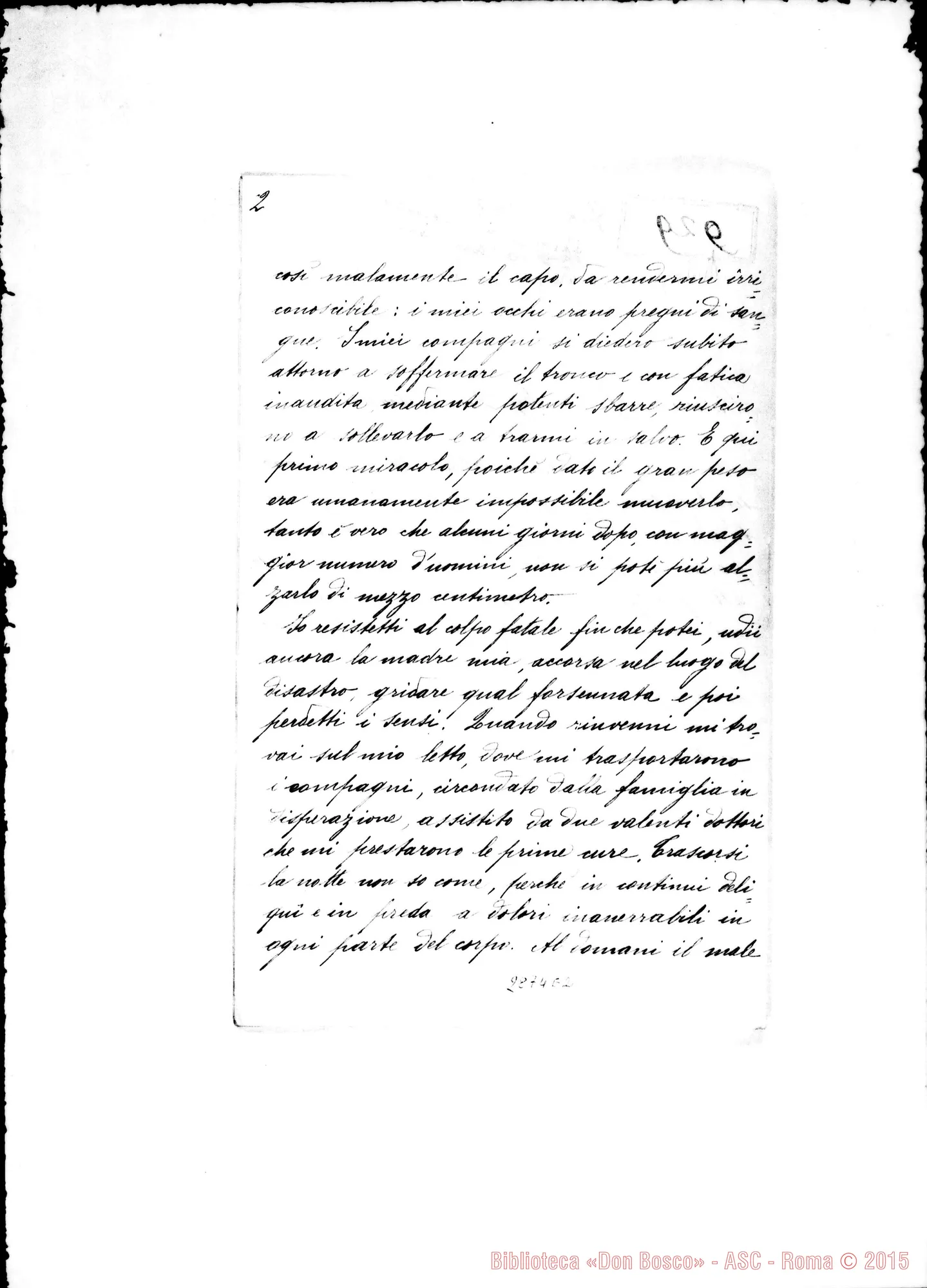 Fotogramma E 2 — Relazione della grazia