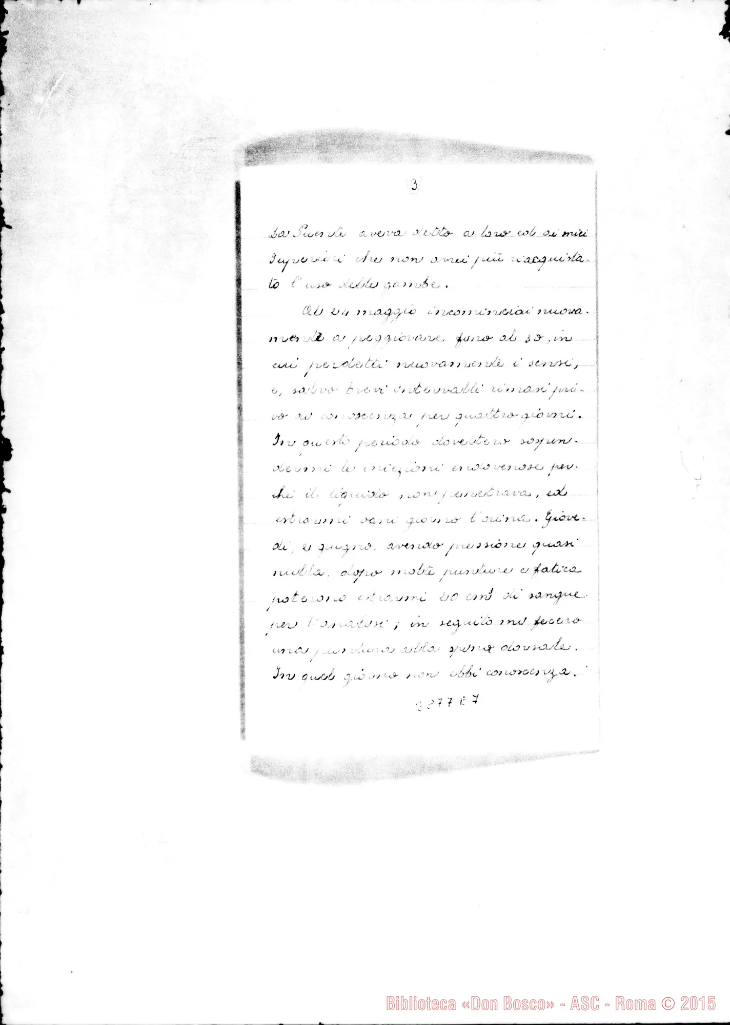 Fotogramma E 7 — Relazione della grazia. Osvaldo Rosso, ch. SDB