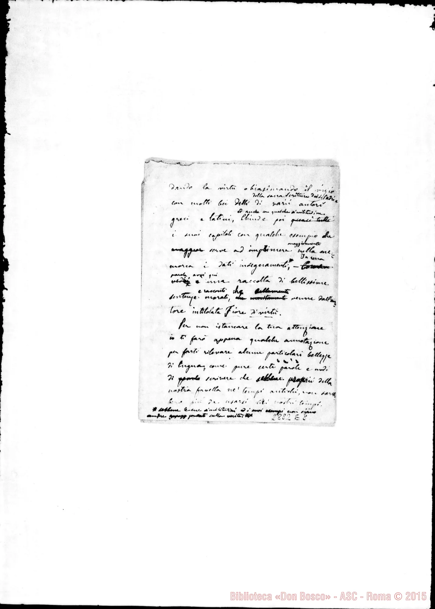 Fotogramma E 8 — Ai lettori
