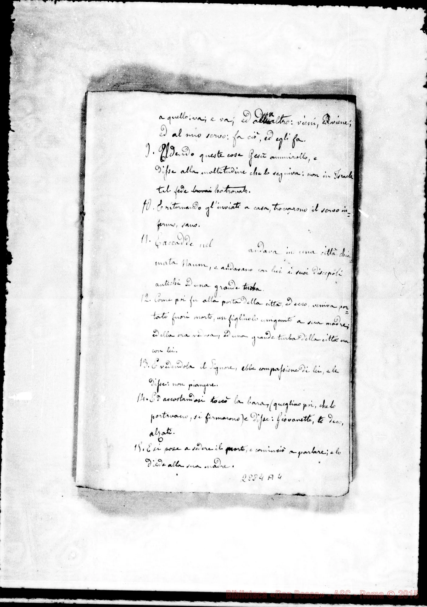 Fotogramma A 4 — Altra stesura della traduzione