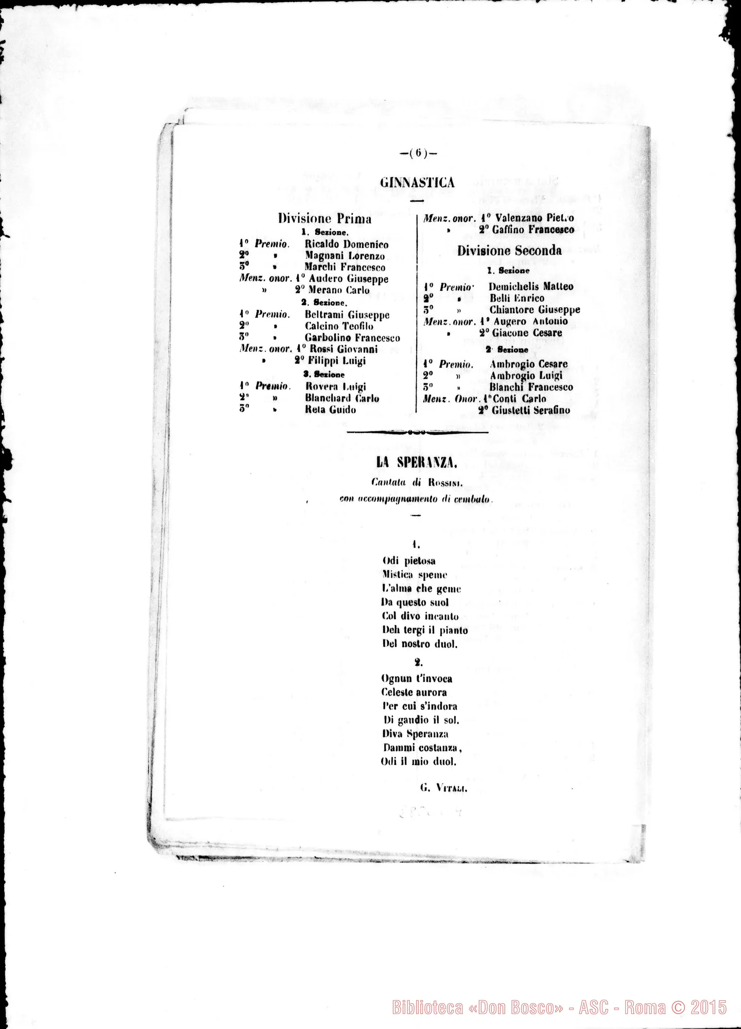 Fotogramma C 4 — Voti E premi agli alunni delle Scuole di Torino. Stampato. Michele Rua risulta premiato parecchie volte. Stampato, 20-08-1851