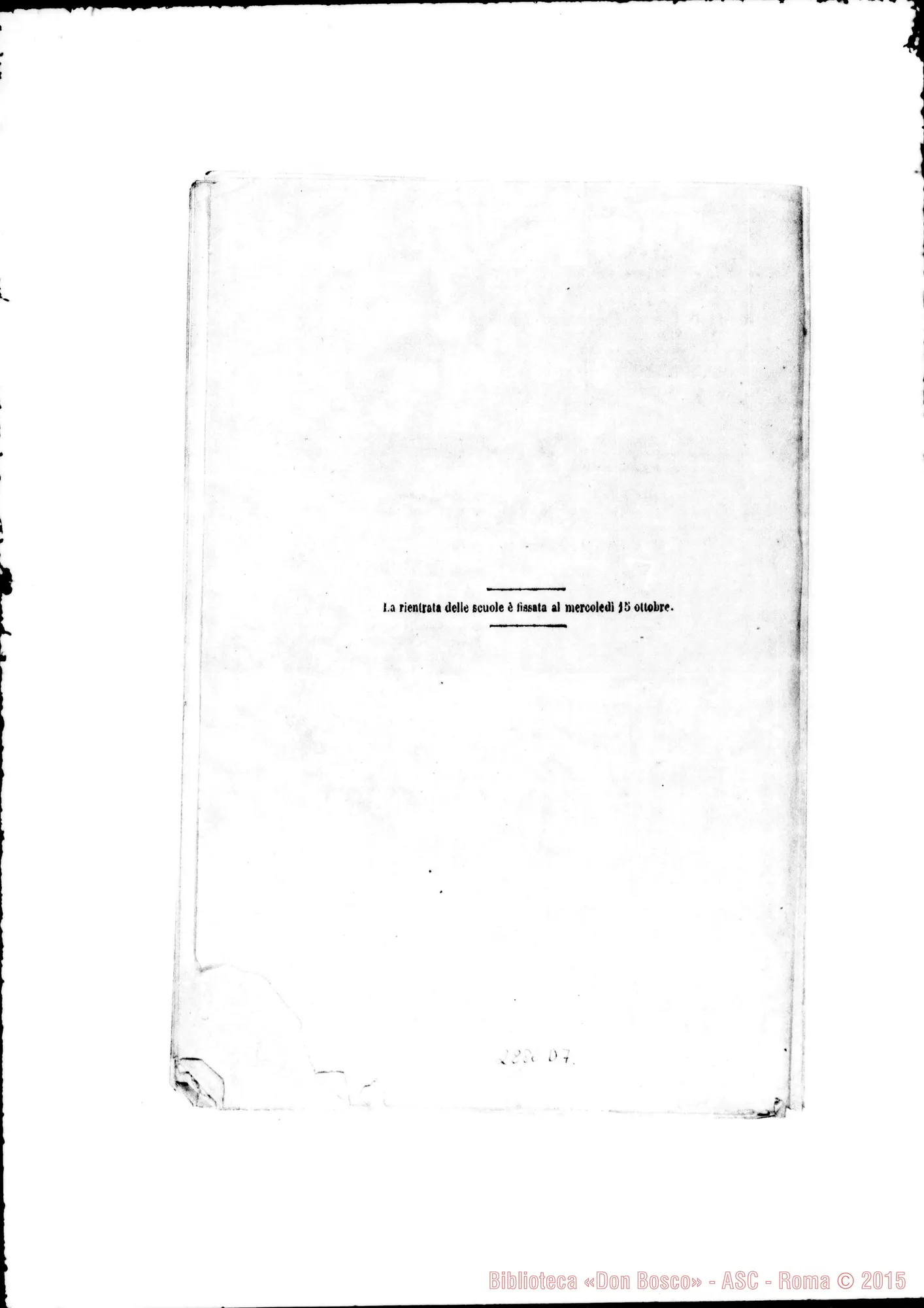 Fotogramma D 7 — Voti E premi agli alunni delle Scuole di Torino. Stampato. Michele Rua risulta premiato parecchie volte. Stampato, 20-08-1851