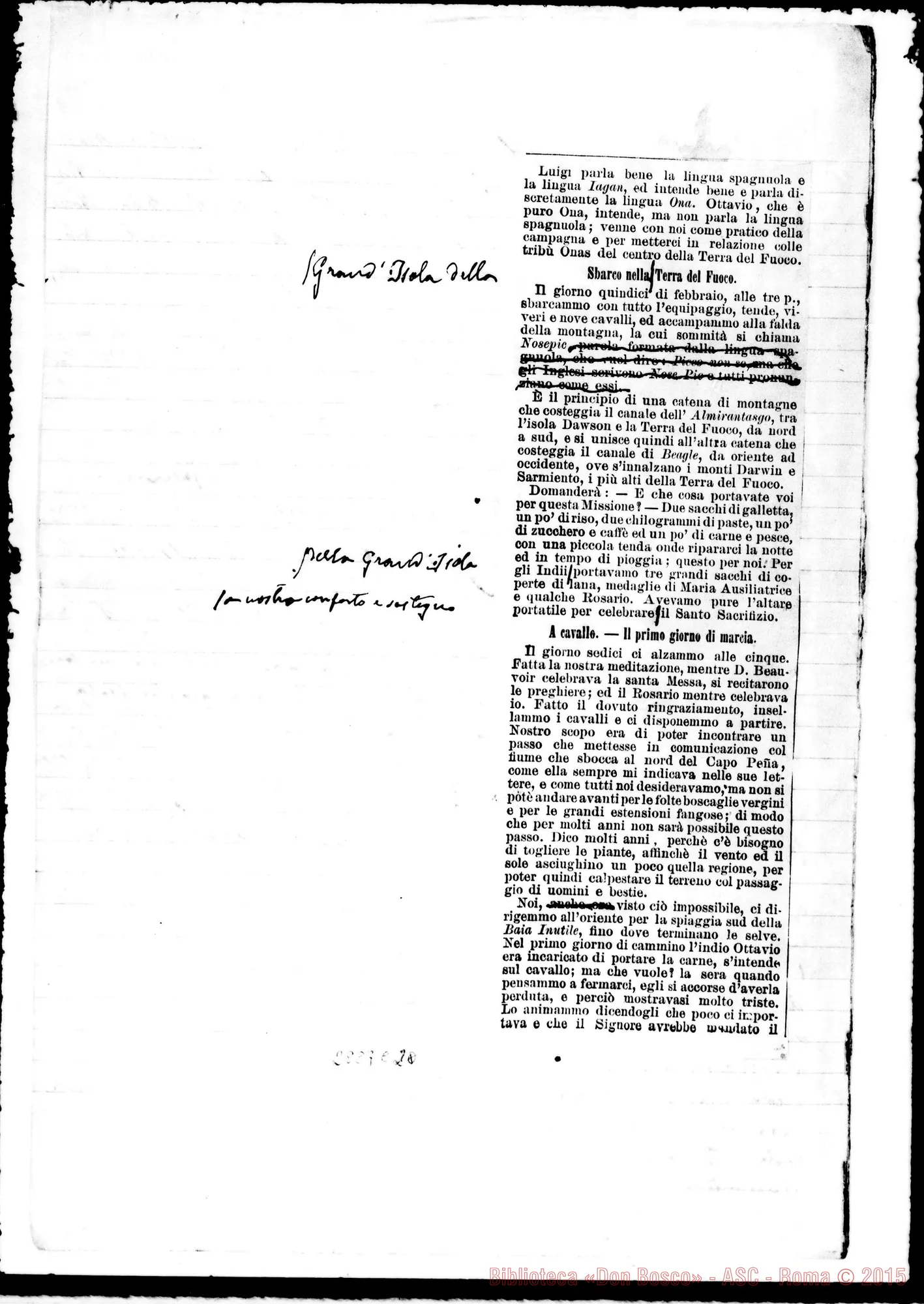 Fotogramma C 2 — Lettera di Fagnano A D. Rua, corretta da D. Rua E da pubblicare