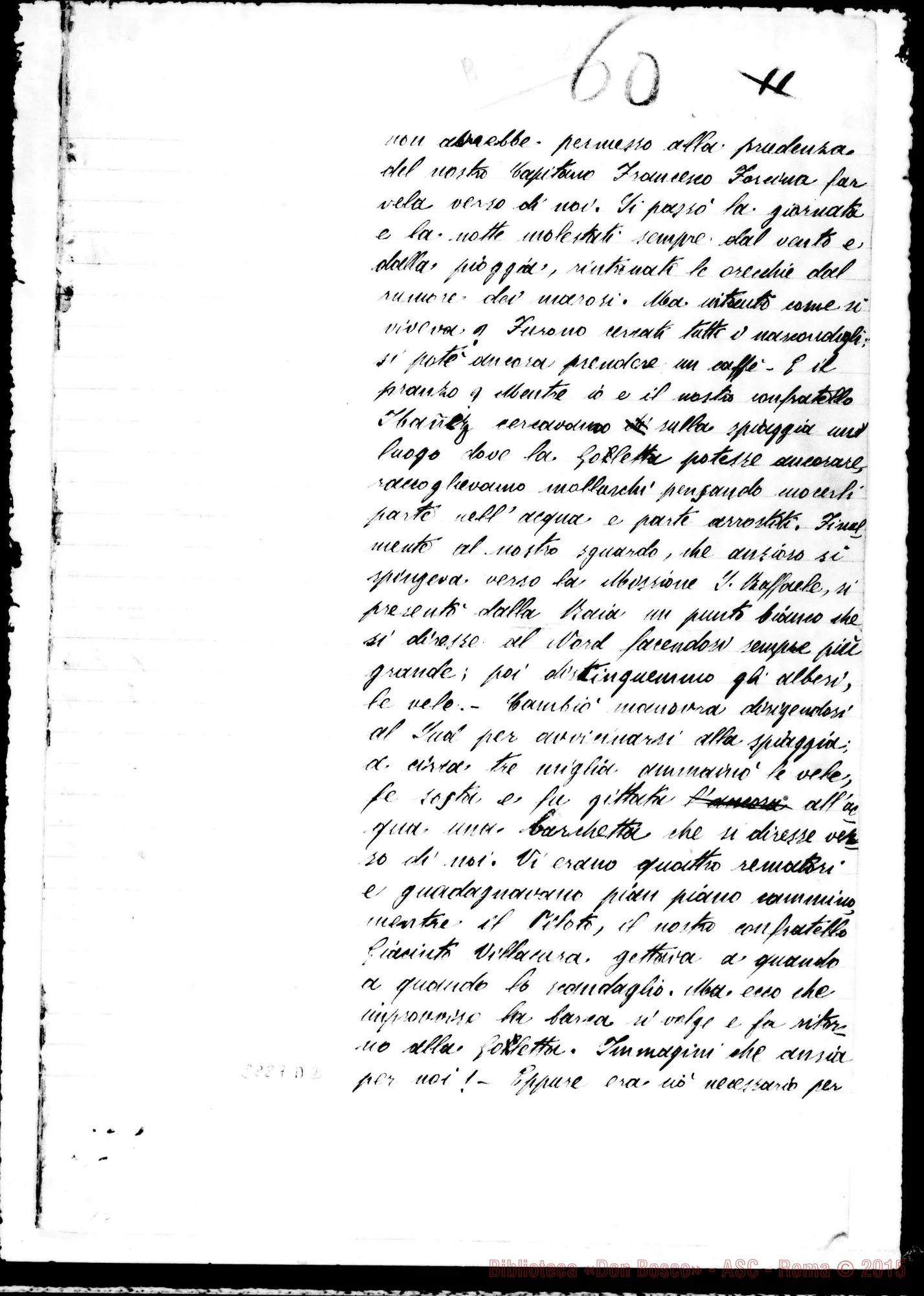 Fotogramma D 2 — Lettera di Fagnano A D. Rua, corretta da D. Rua E da pubblicare