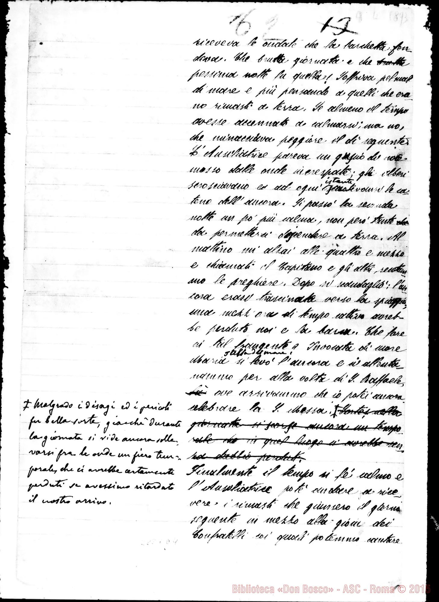 Fotogramma D 4 — Lettera di Fagnano A D. Rua, corretta da D. Rua E da pubblicare
