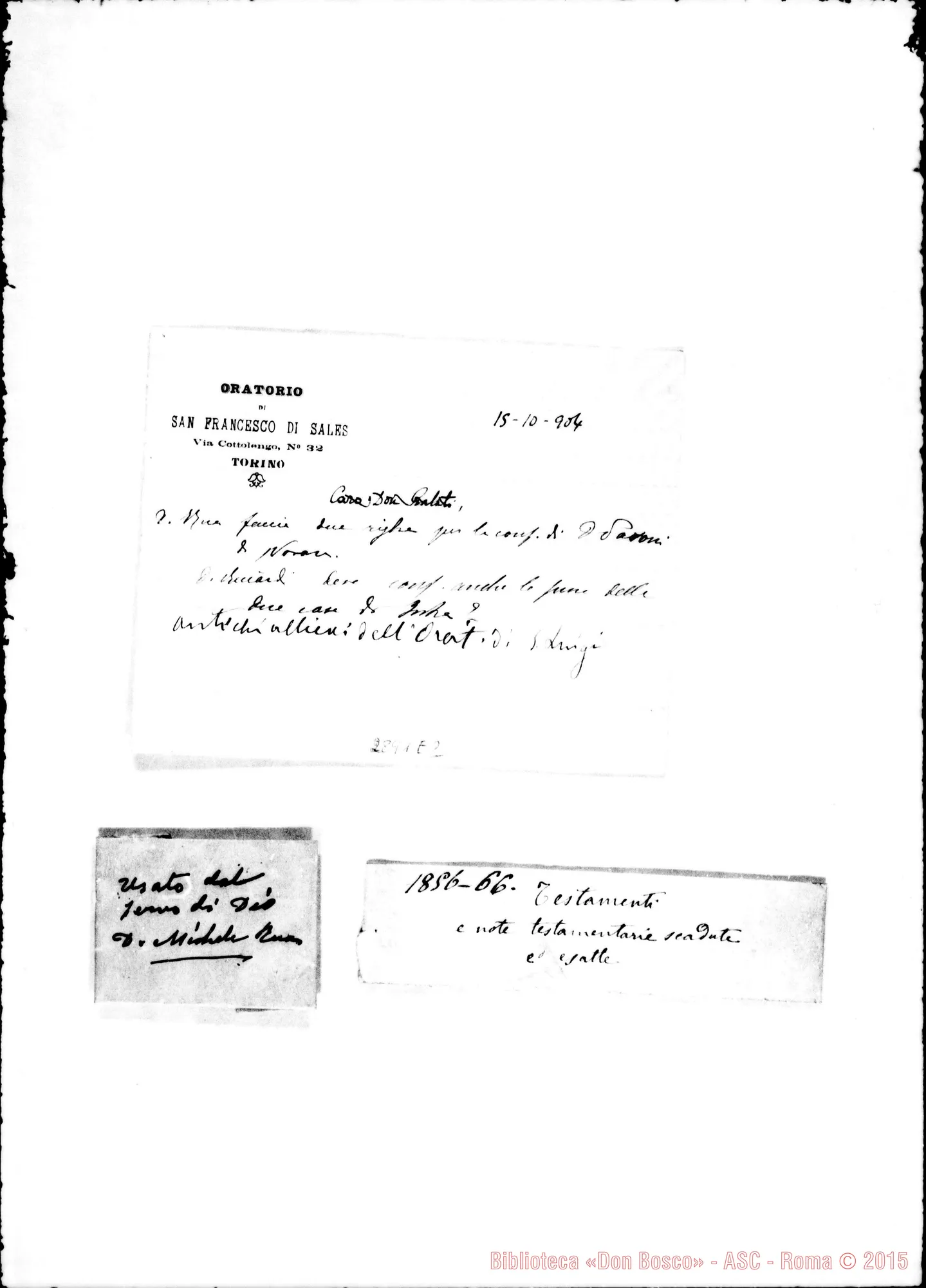 Fotogramma E 2 — Autografi: Sciolti