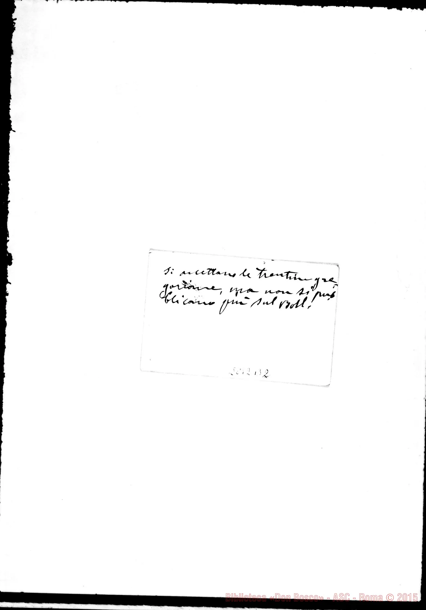 Fotogramma B 2 — Parecchie cose in piccoli ritagli