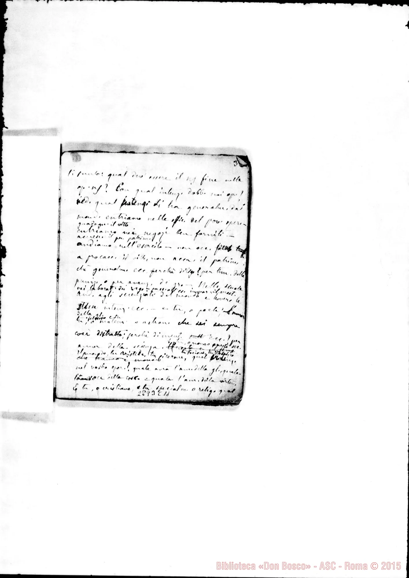 Fotogramma C 11 — Prediche per Esercizi: Quaderno primo: Della retta intenzione