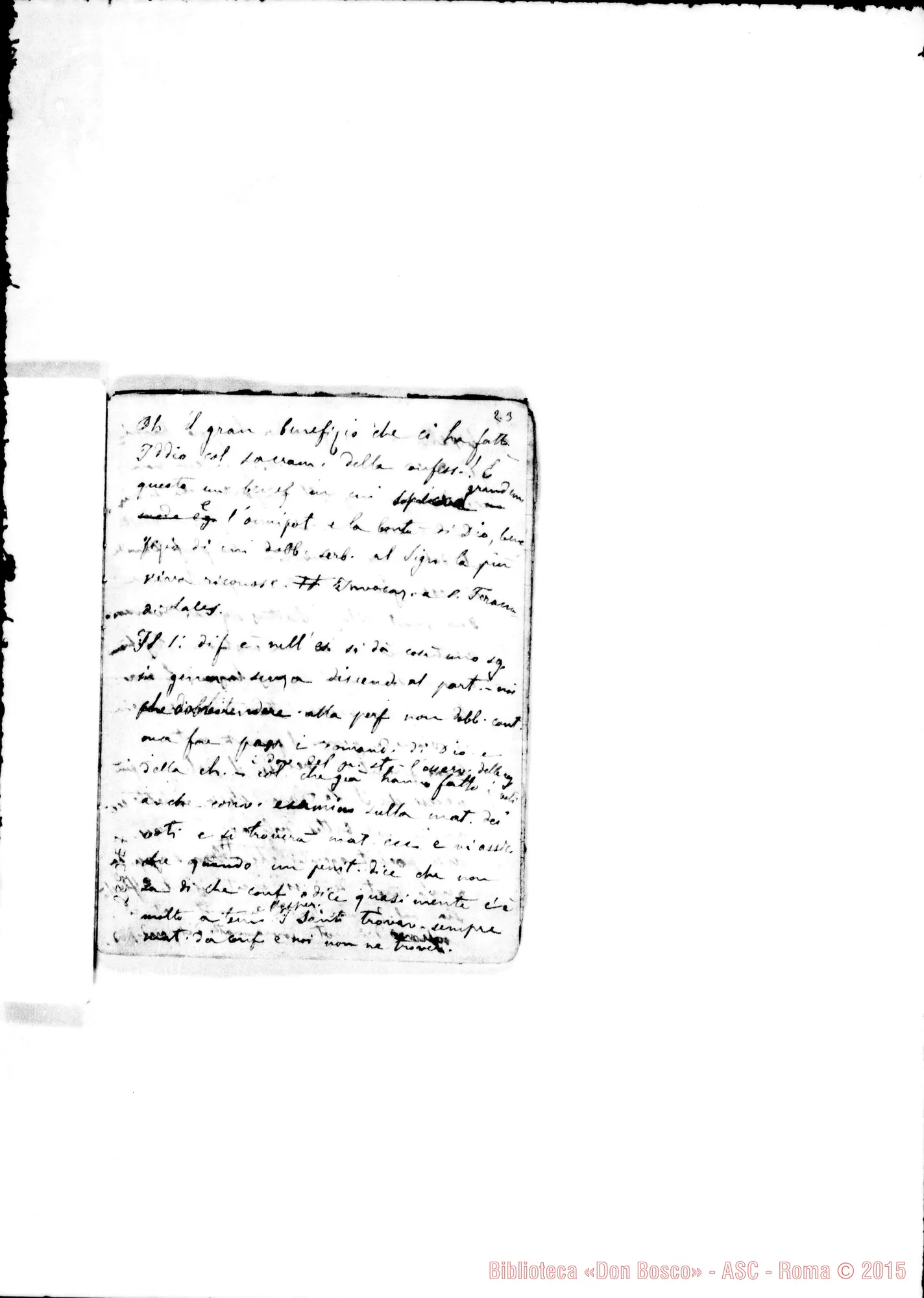 Fotogramma E 7 — Sulla confessione
