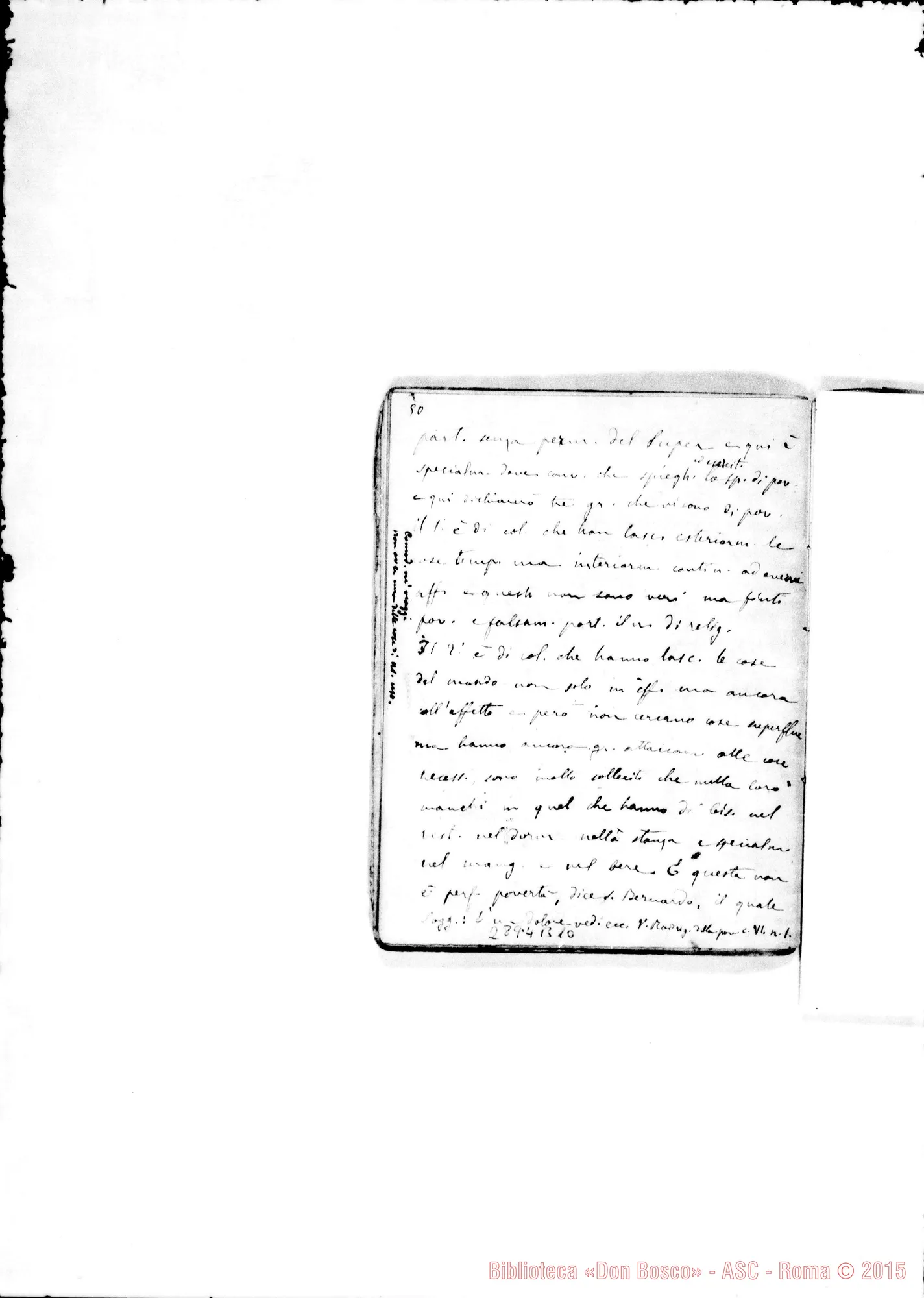 Fotogramma B 10 — Della povertà