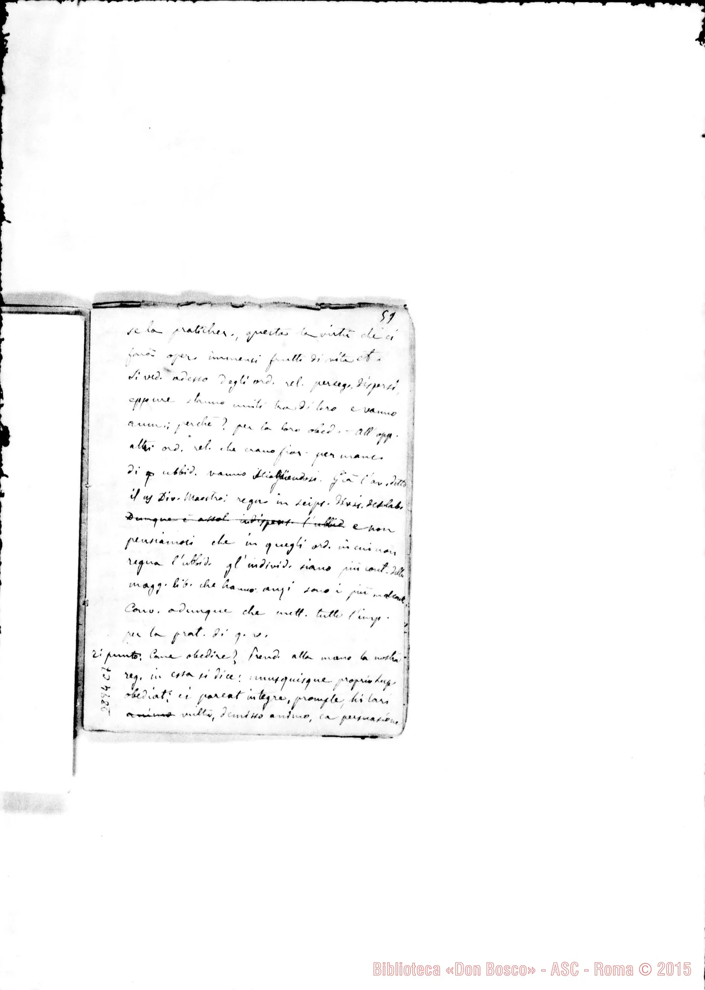 Fotogramma C 7 — Dell’obbedienza