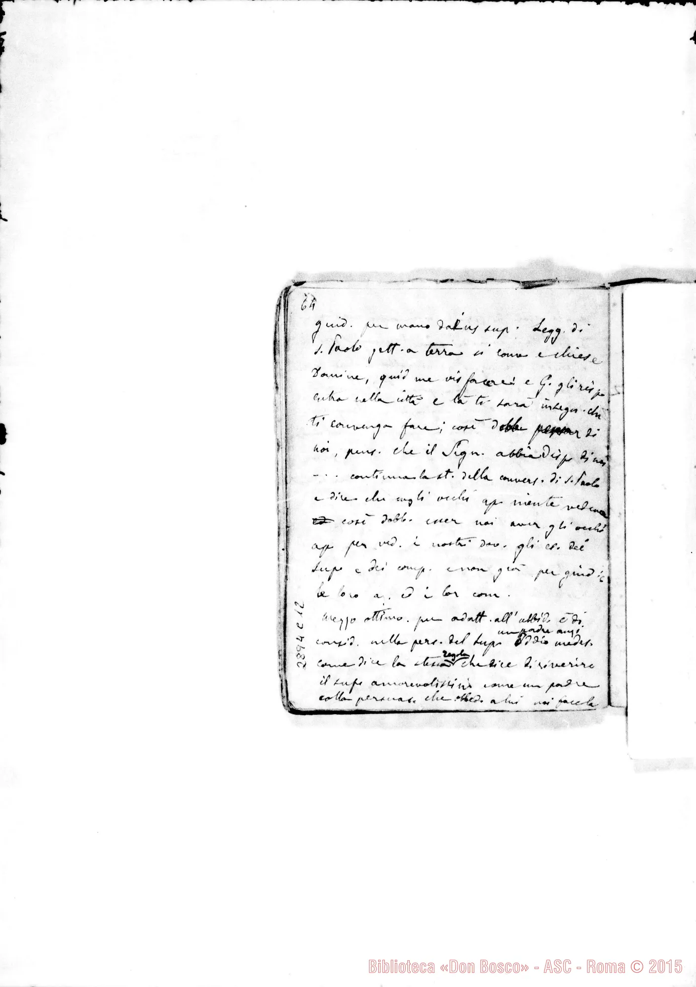 Fotogramma C 12 — Dell’obbedienza
