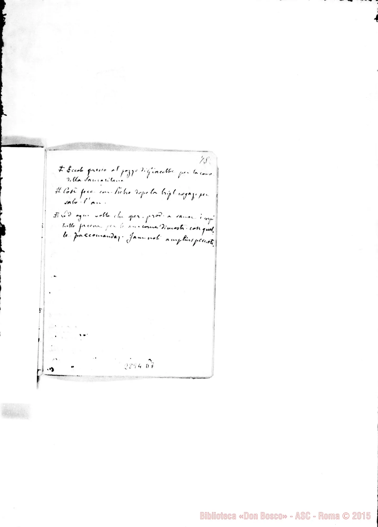Fotogramma D 7 — Pregi della vita religiosa