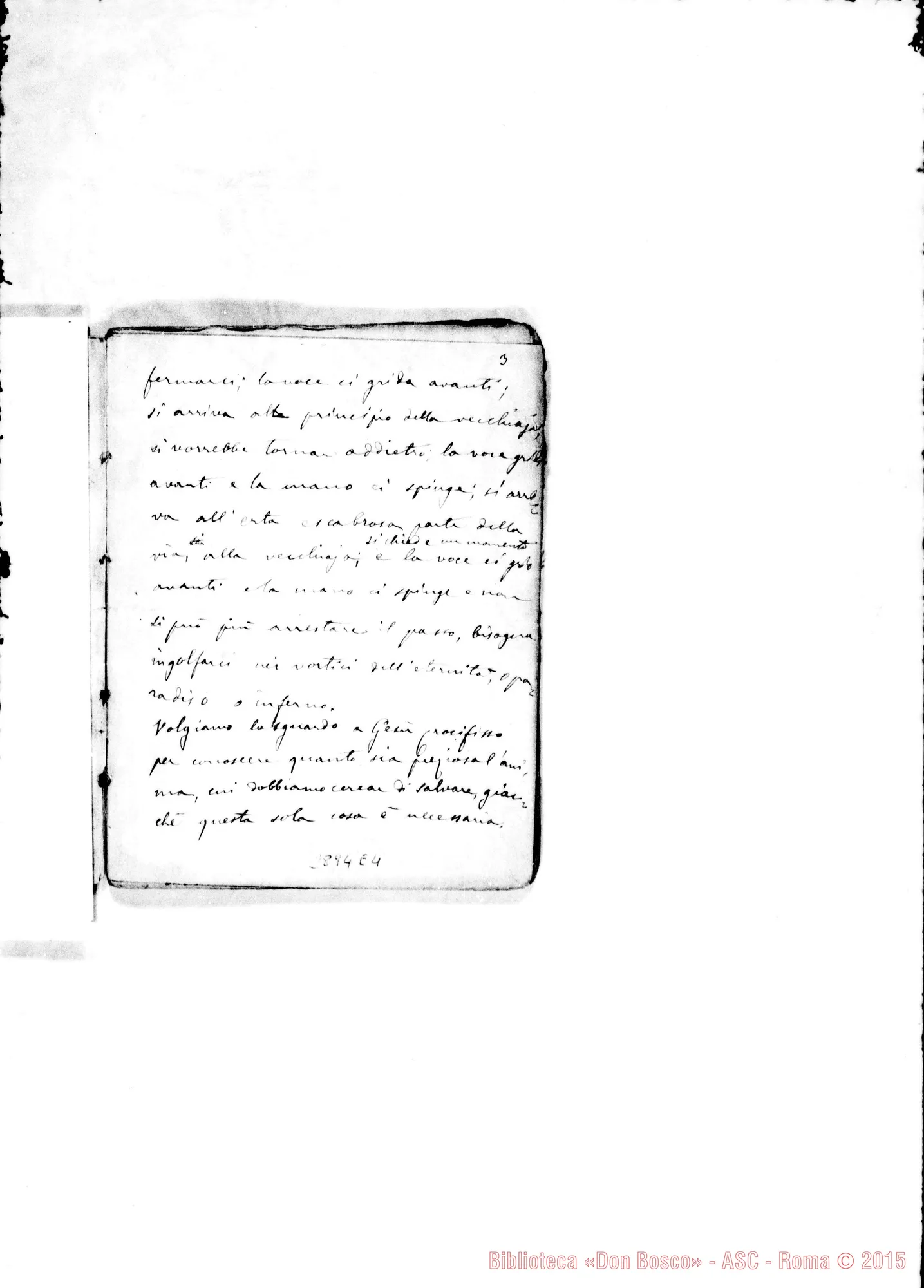 Fotogramma E 4 — Prediche per Esercizi: Quaderno secondo: Della salvezza dell’anima