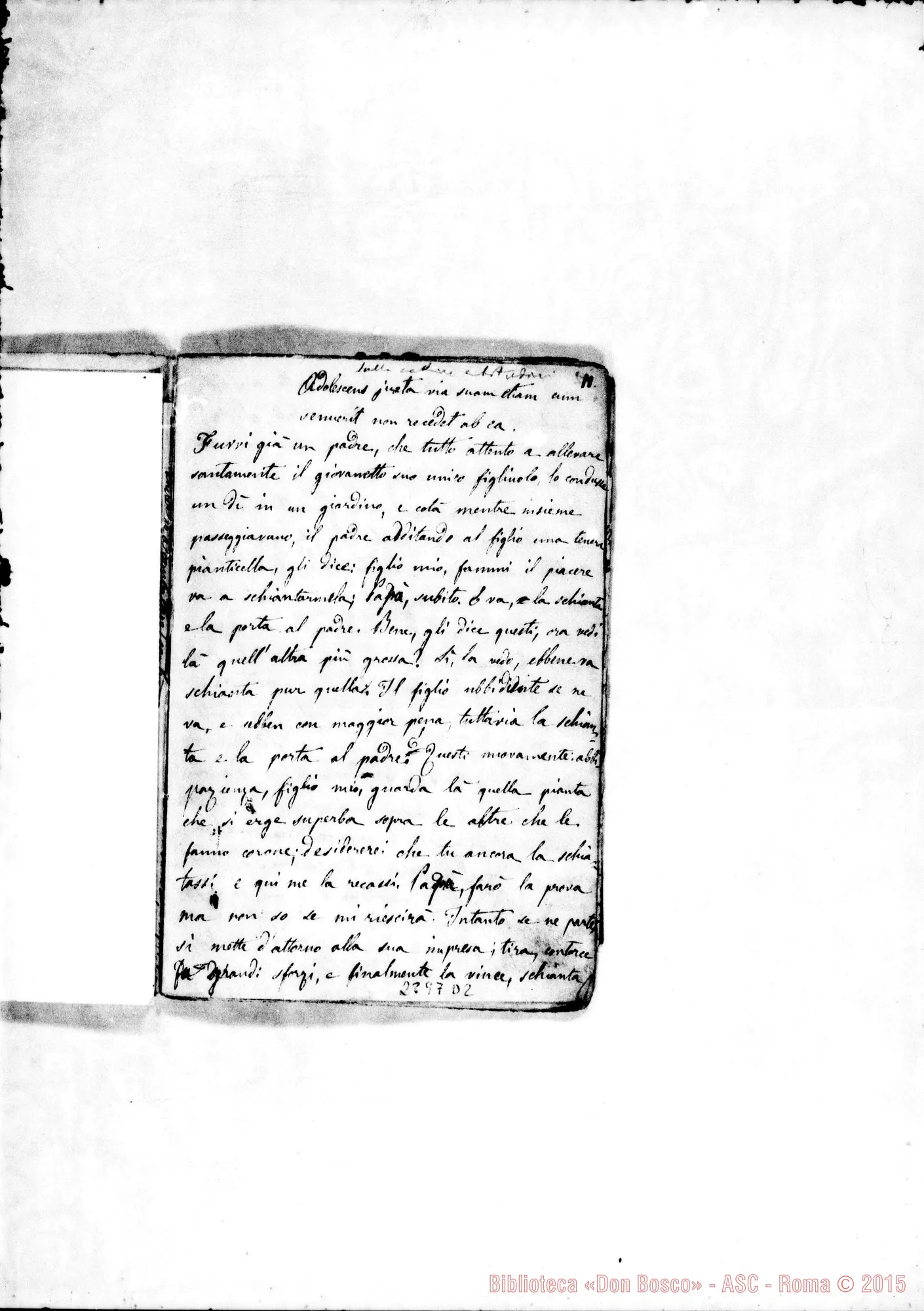 Fotogramma D 2 — Sulle cattive abitudini