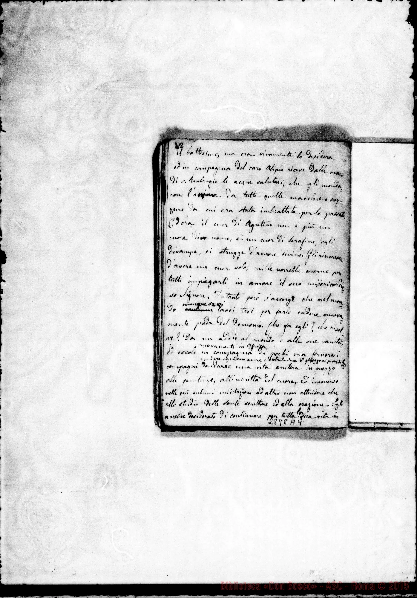 Fotogramma A 4 — Panegirico su S. Agostino