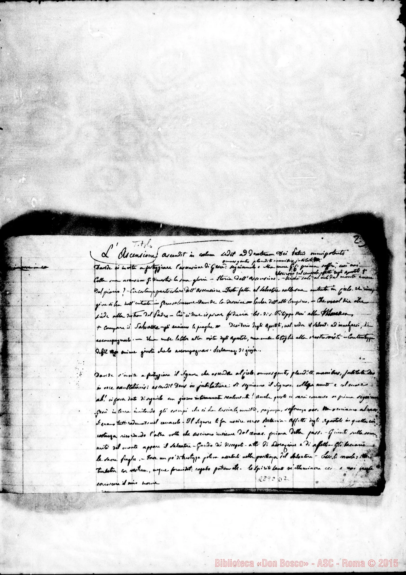 Fotogramma D 2 — Della fede