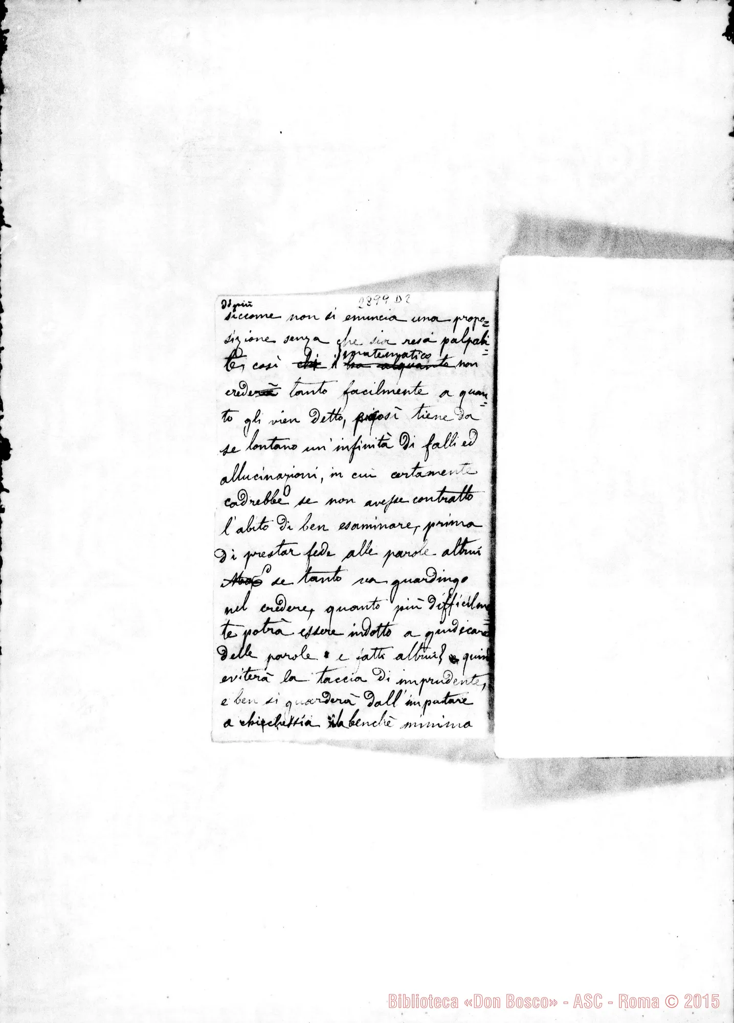 Fotogramma D 2 — Lettera ad un amico sull’aritmetica