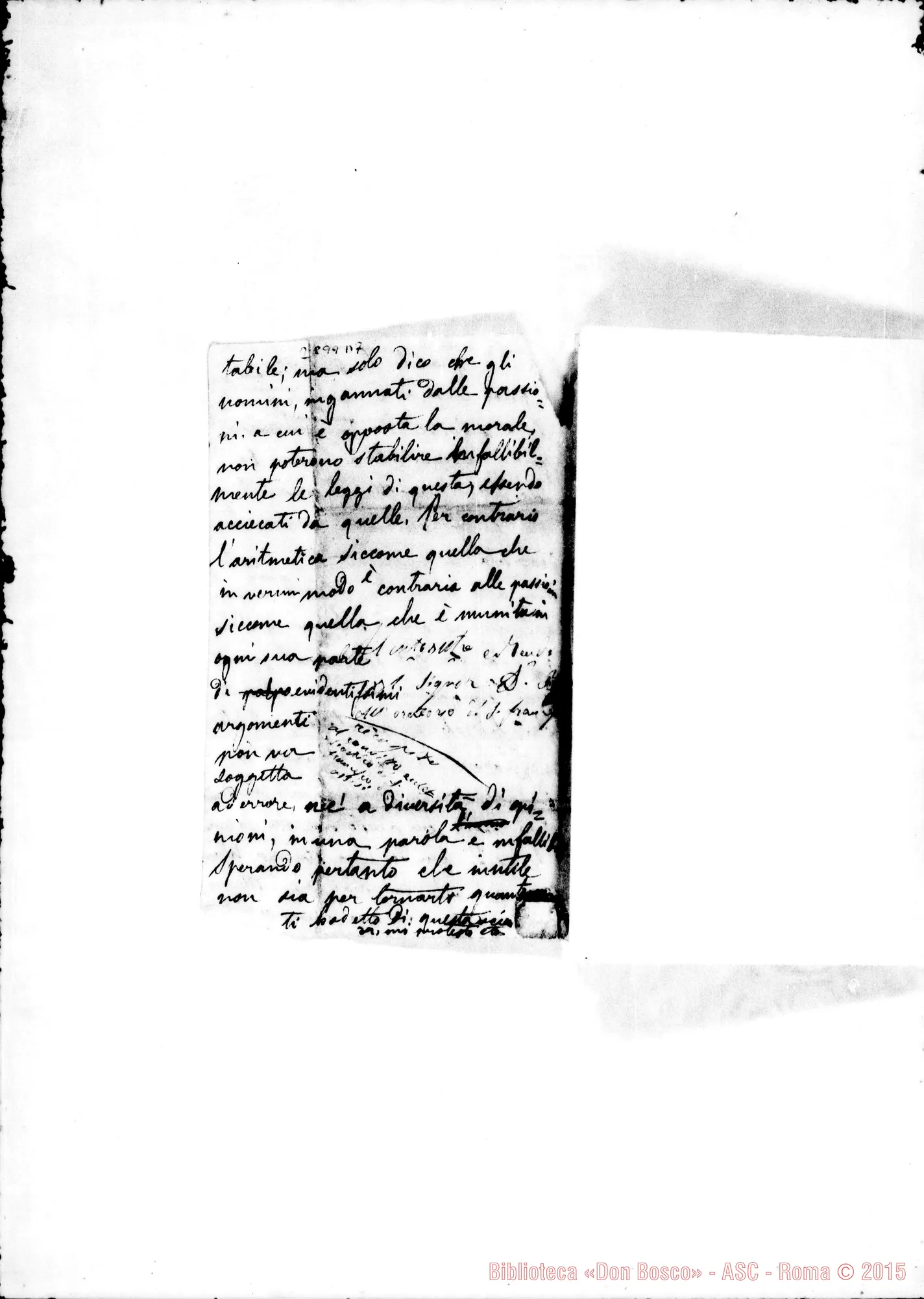 Fotogramma D 7 — Lettera ad un amico sull’aritmetica