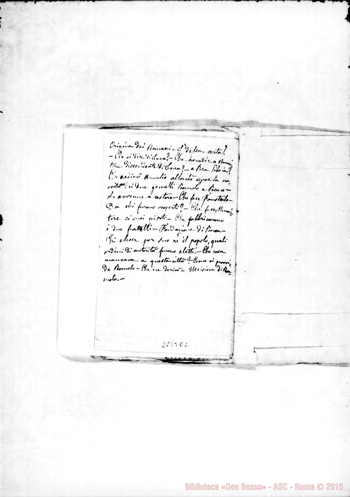 Fotogramma E 2 — Lettera ad un amico sull’aritmetica