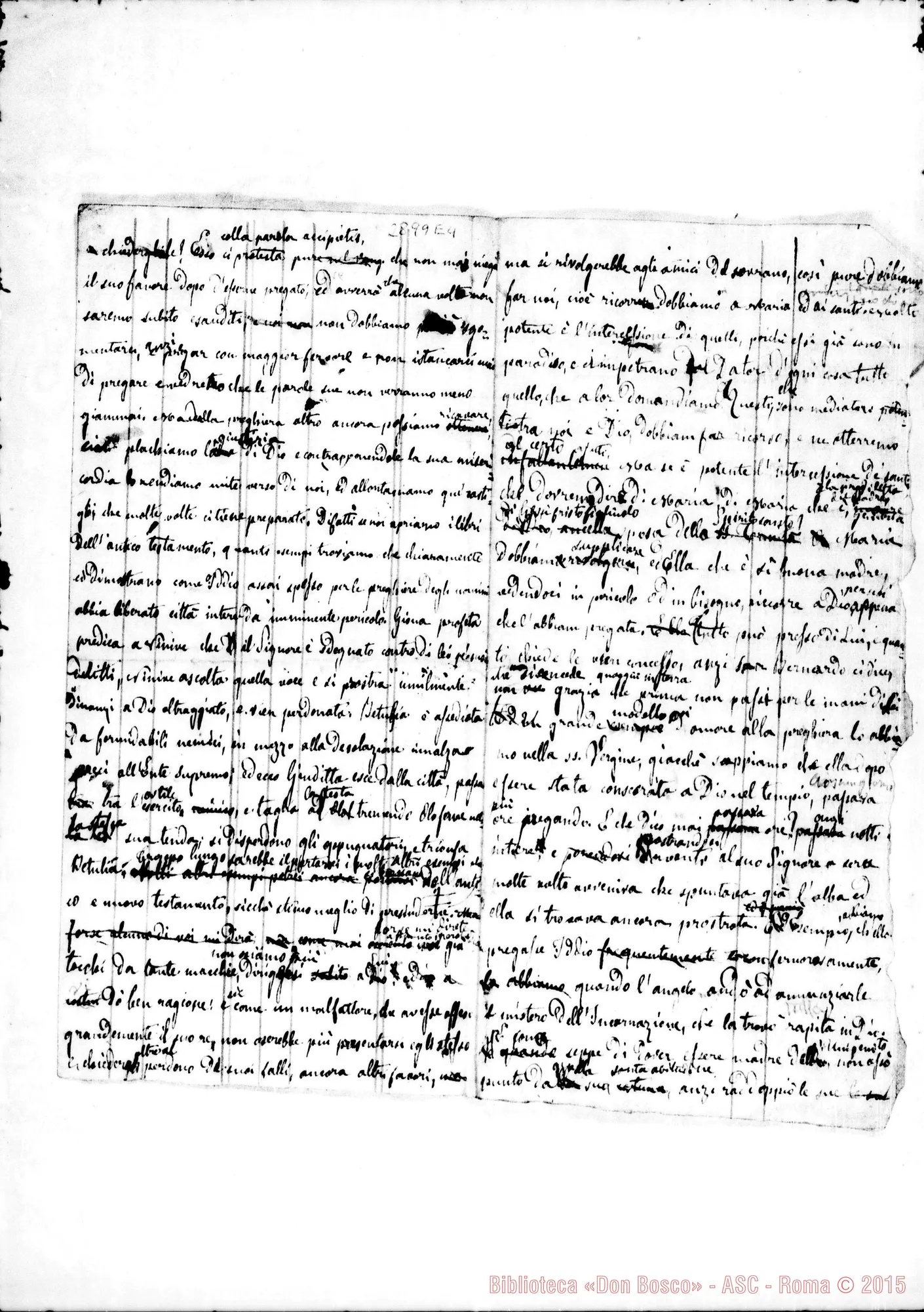 Fotogramma E 4 — Prediche: Petite et accipietis (sull’orazione)