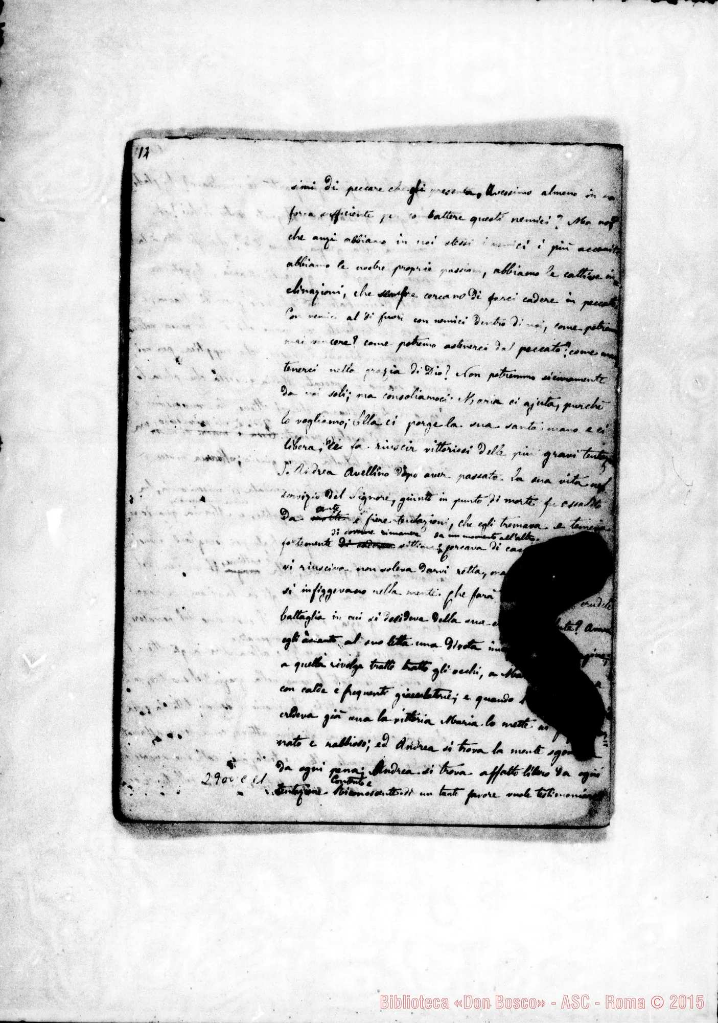 Fotogramma C 11 — Quaderno con prediche: Il lavabo