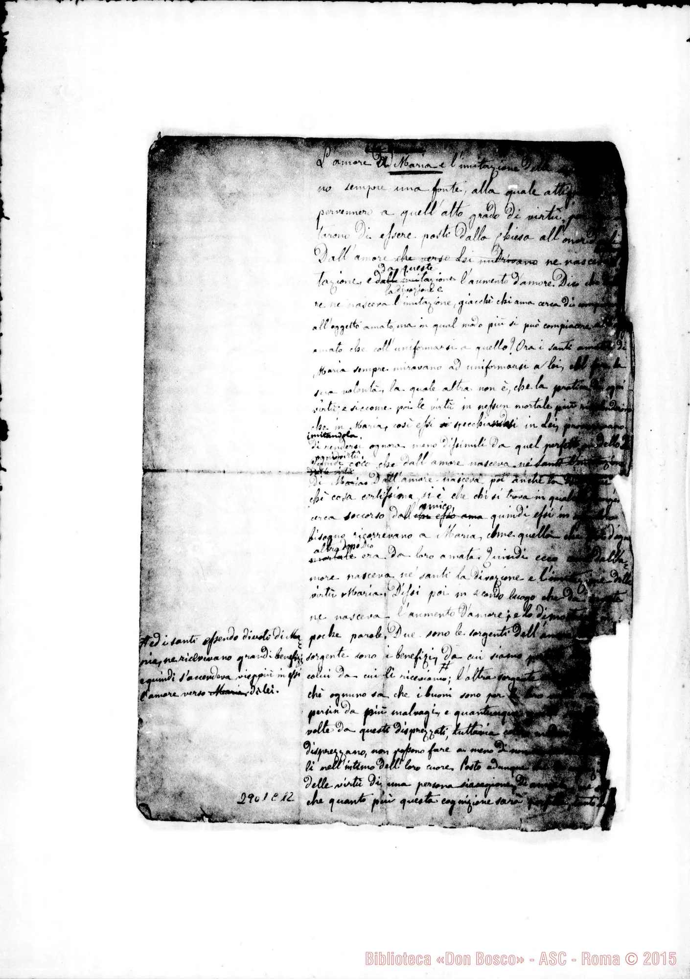 Fotogramma C 12 — L’amore E la devozione A Maria