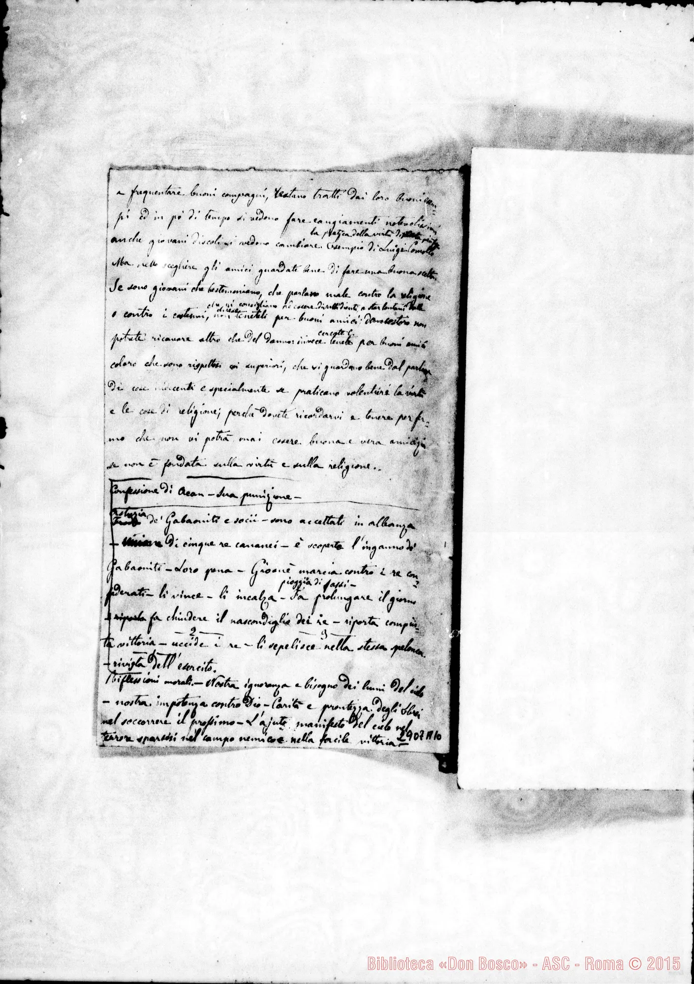 Fotogramma A 10 — Discorsetti-prediche ai ragazzi sulla Storia Sacra
