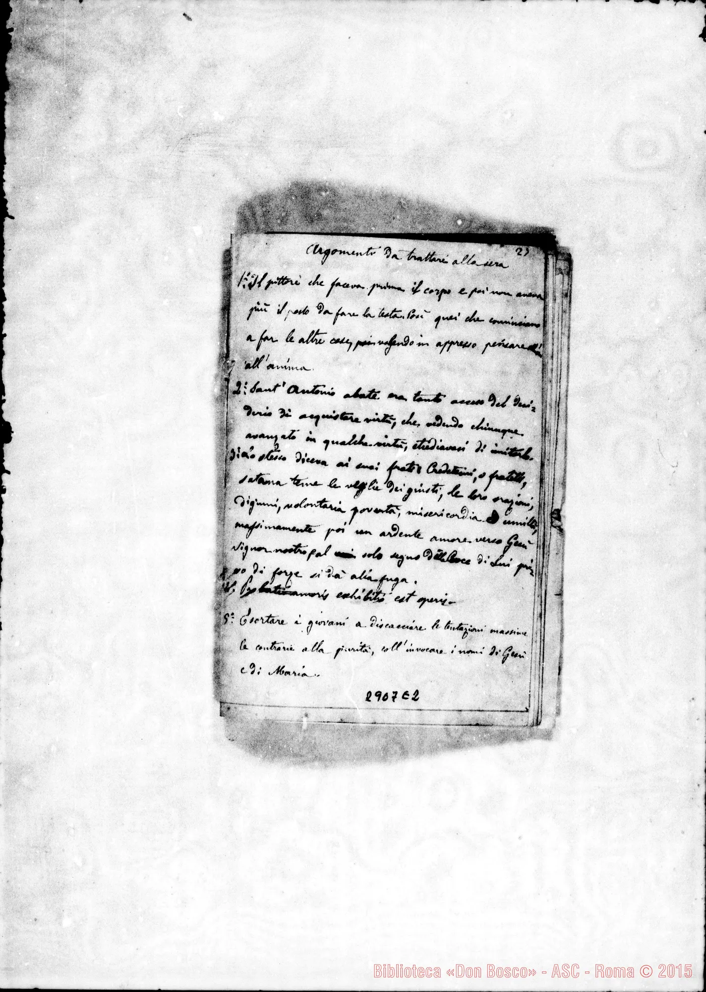 Fotogramma E 2 — Nota di libri di lettura amena