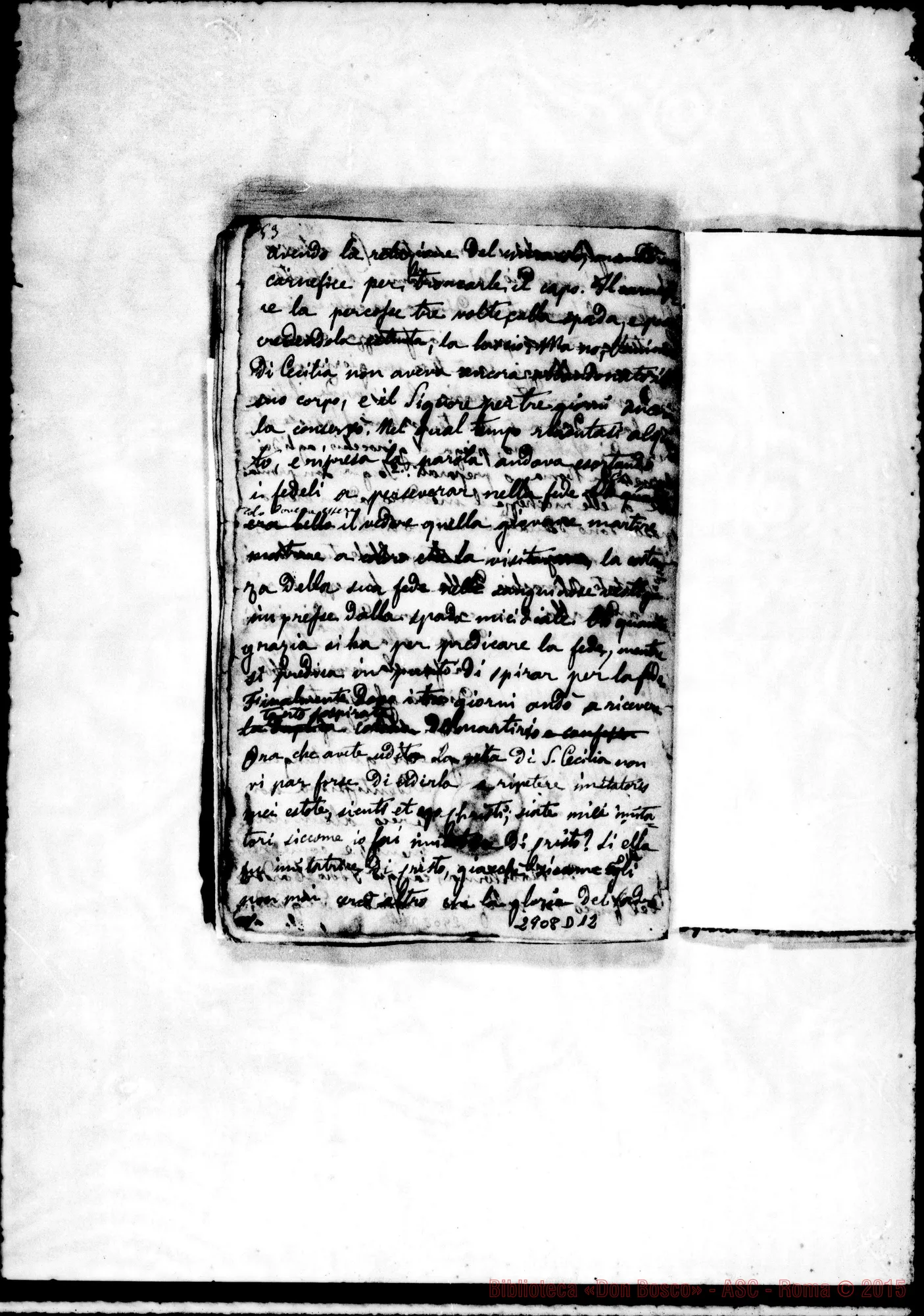 Fotogramma D 12 — Santa Cecilia