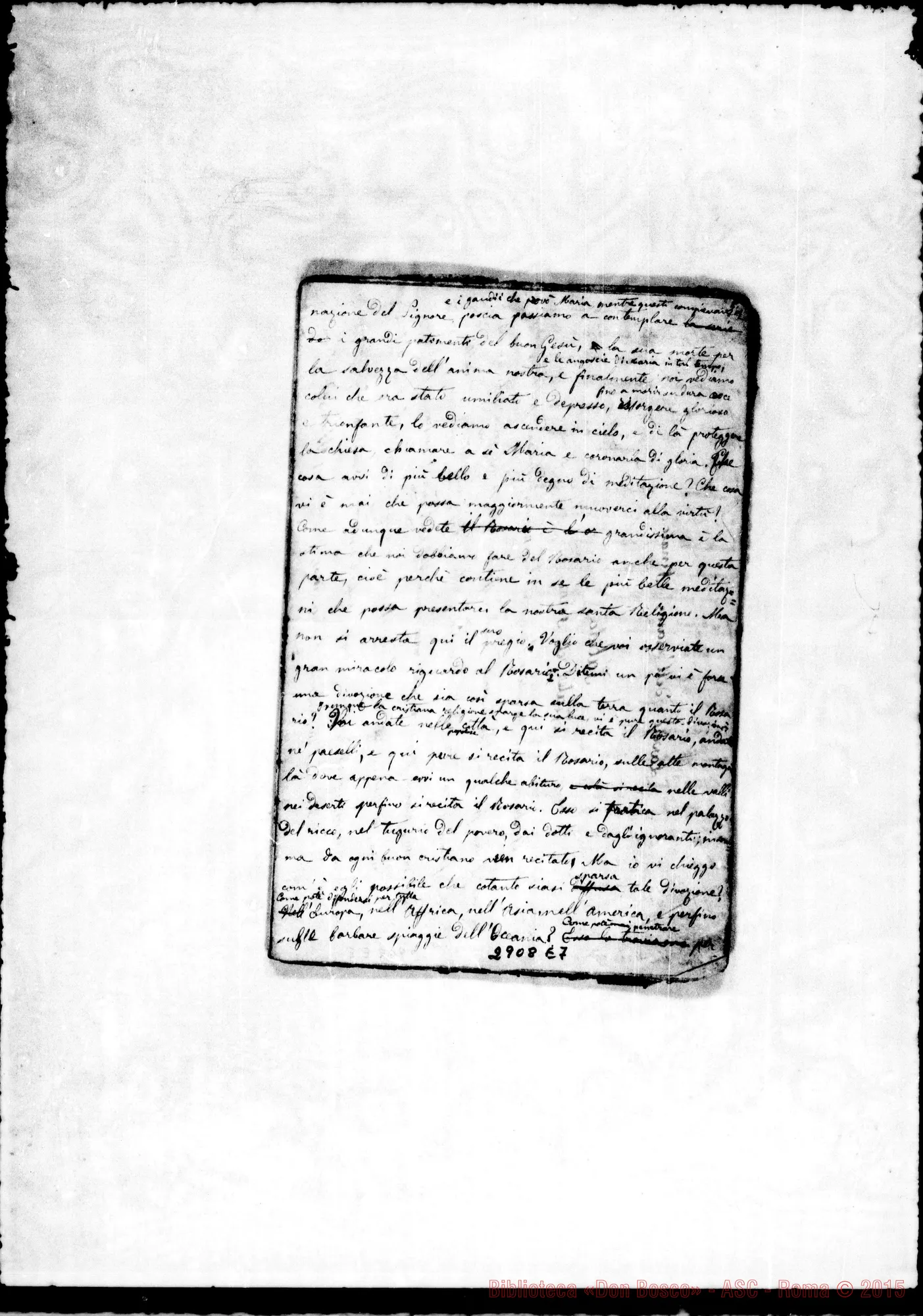 Fotogramma E 7 — Sulla Madonna del Rosario
