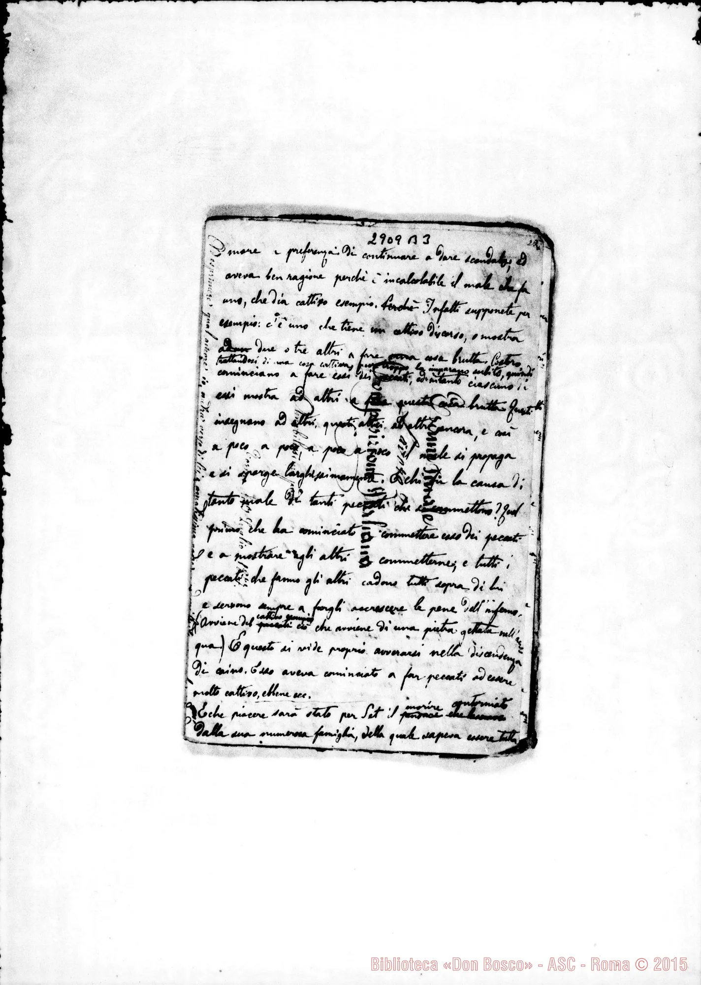 Fotogramma B 3 — Sul peccato