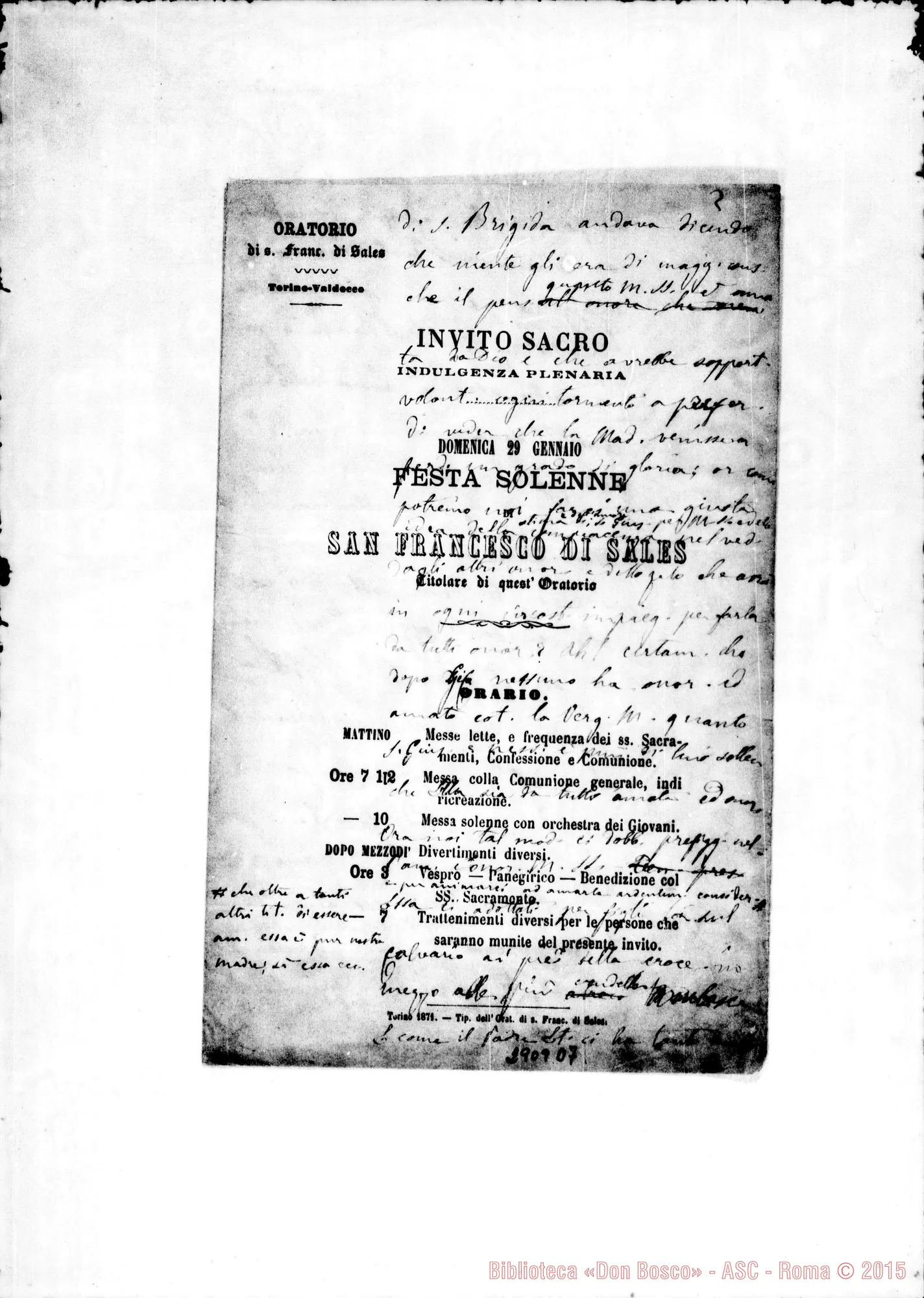 Fotogramma D 7 — Patrocinio di S. Giuseppe