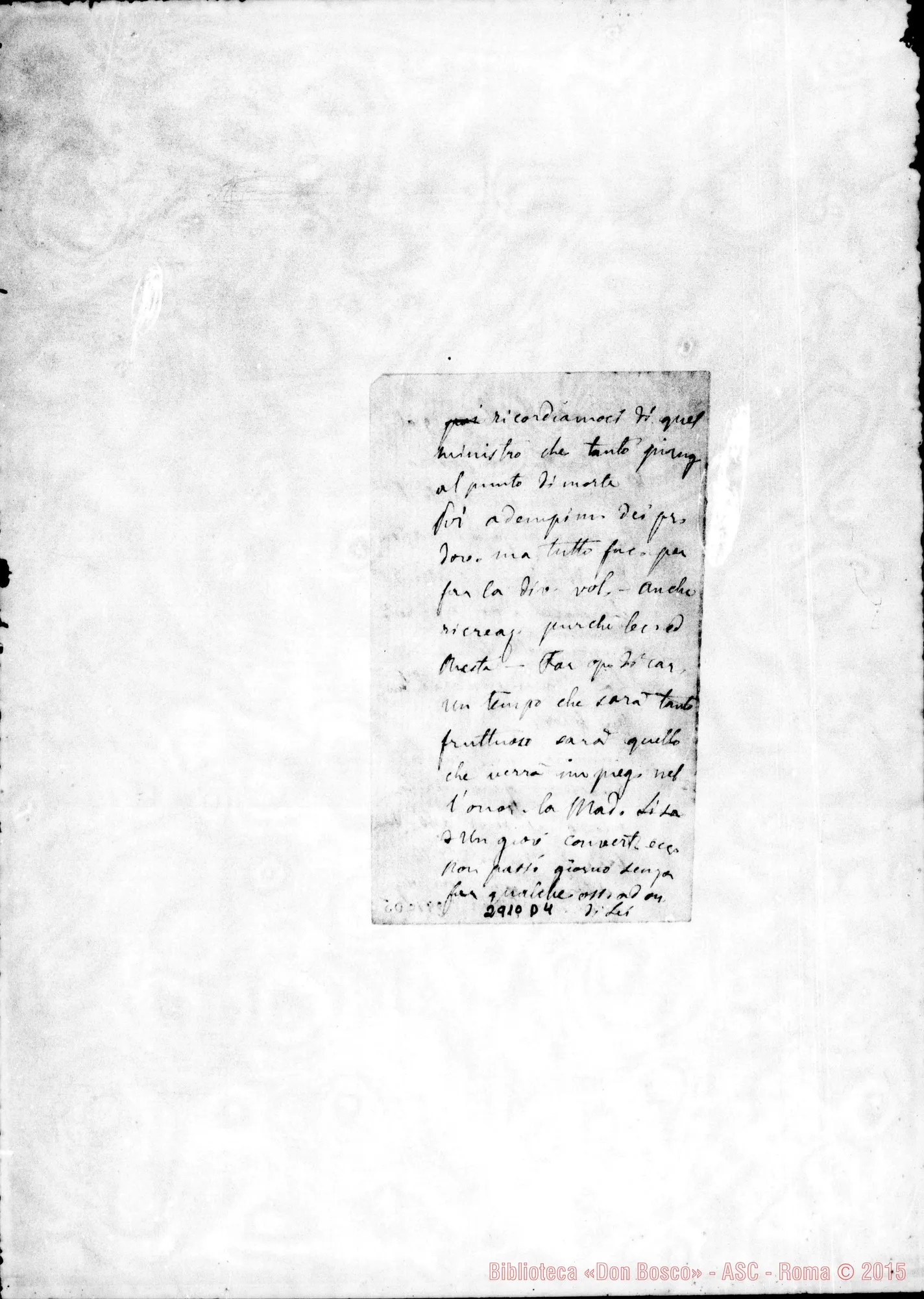 Fotogramma D 4 — Ordine nell’opere della Provvidenza