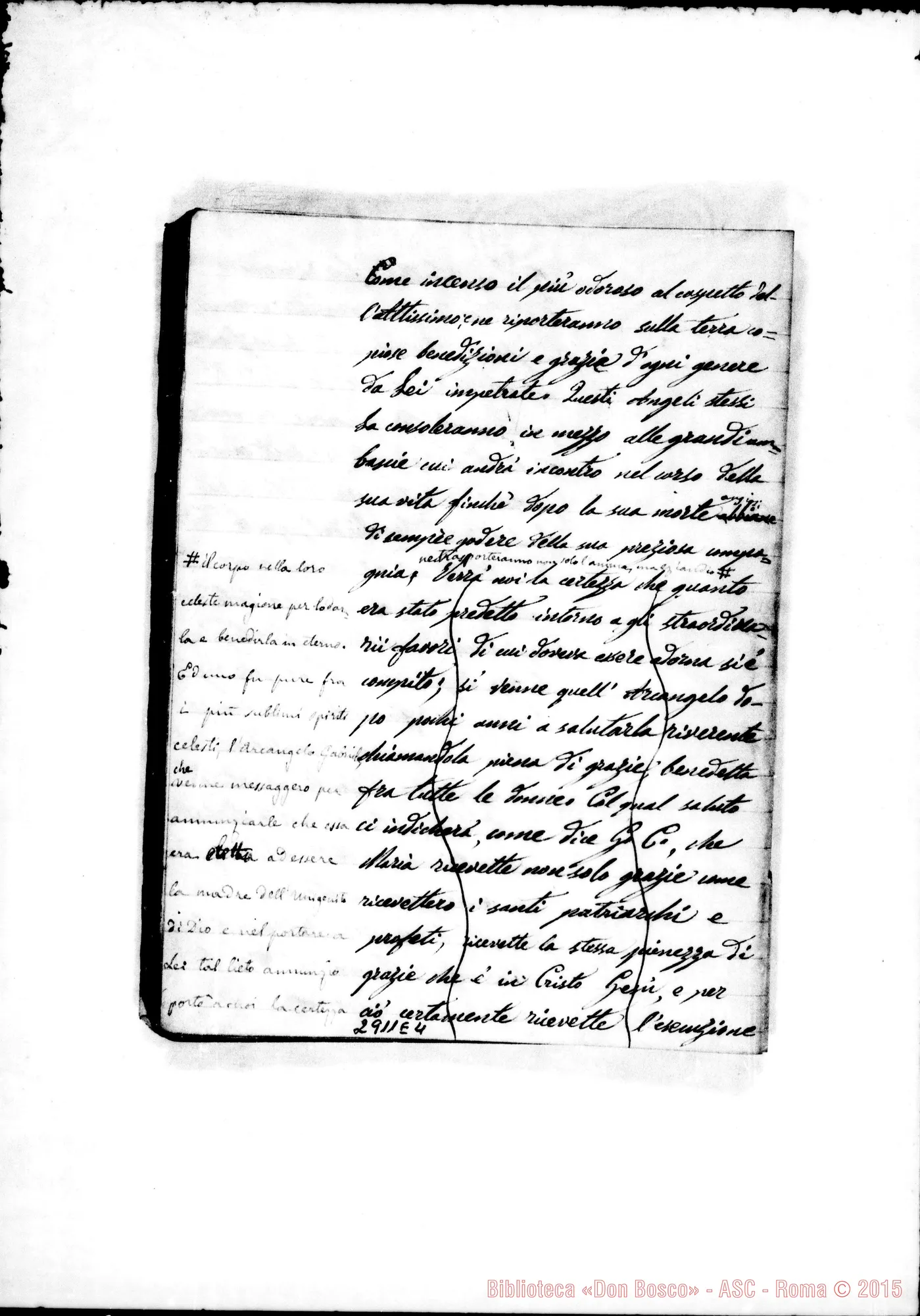 Fotogramma E 4 — Prediche: Quaderno: La Concezione