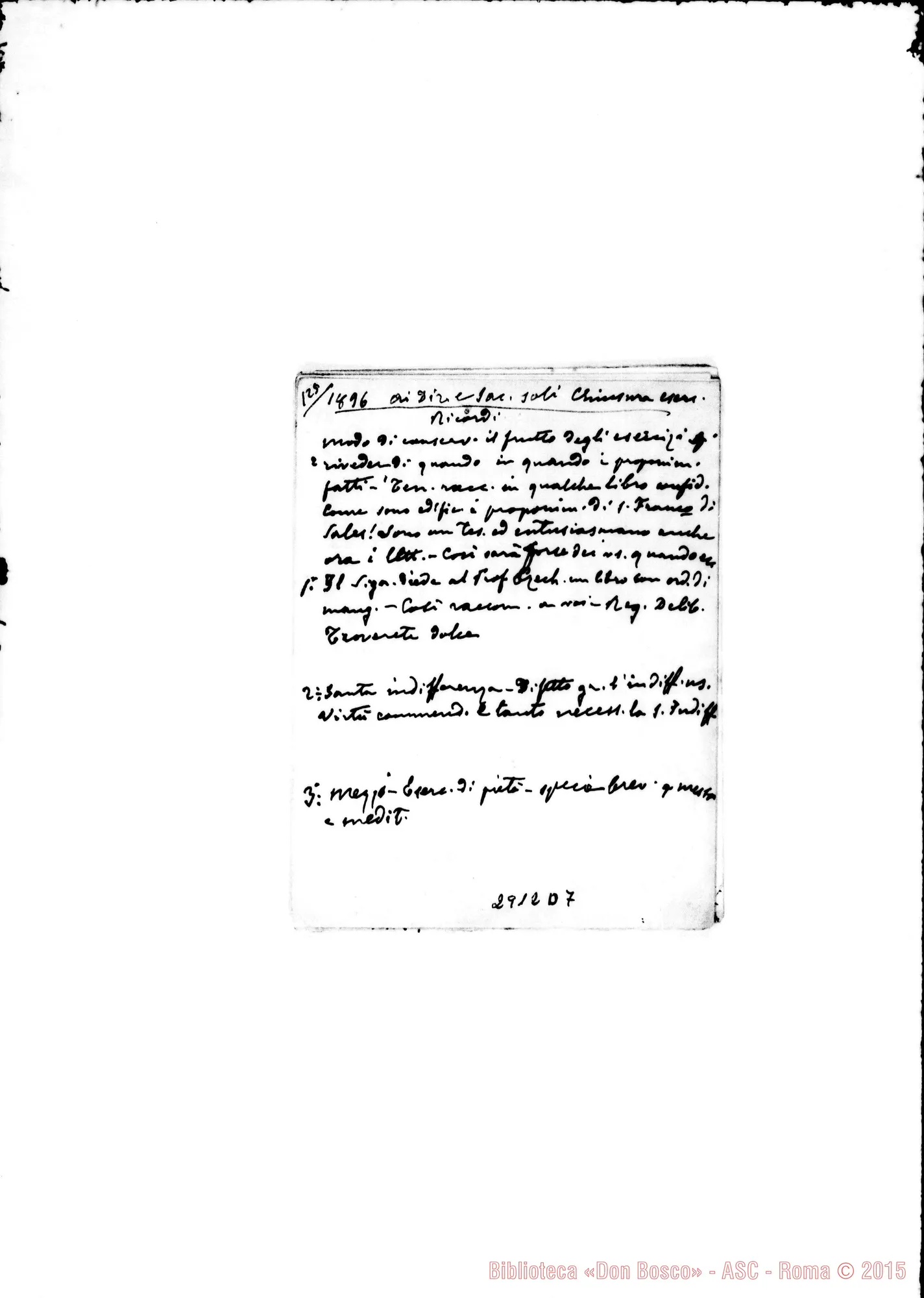 Fotogramma D 7 — 11.. Ricordi agli esercitandi negli anni 1891-1892-1896-1897